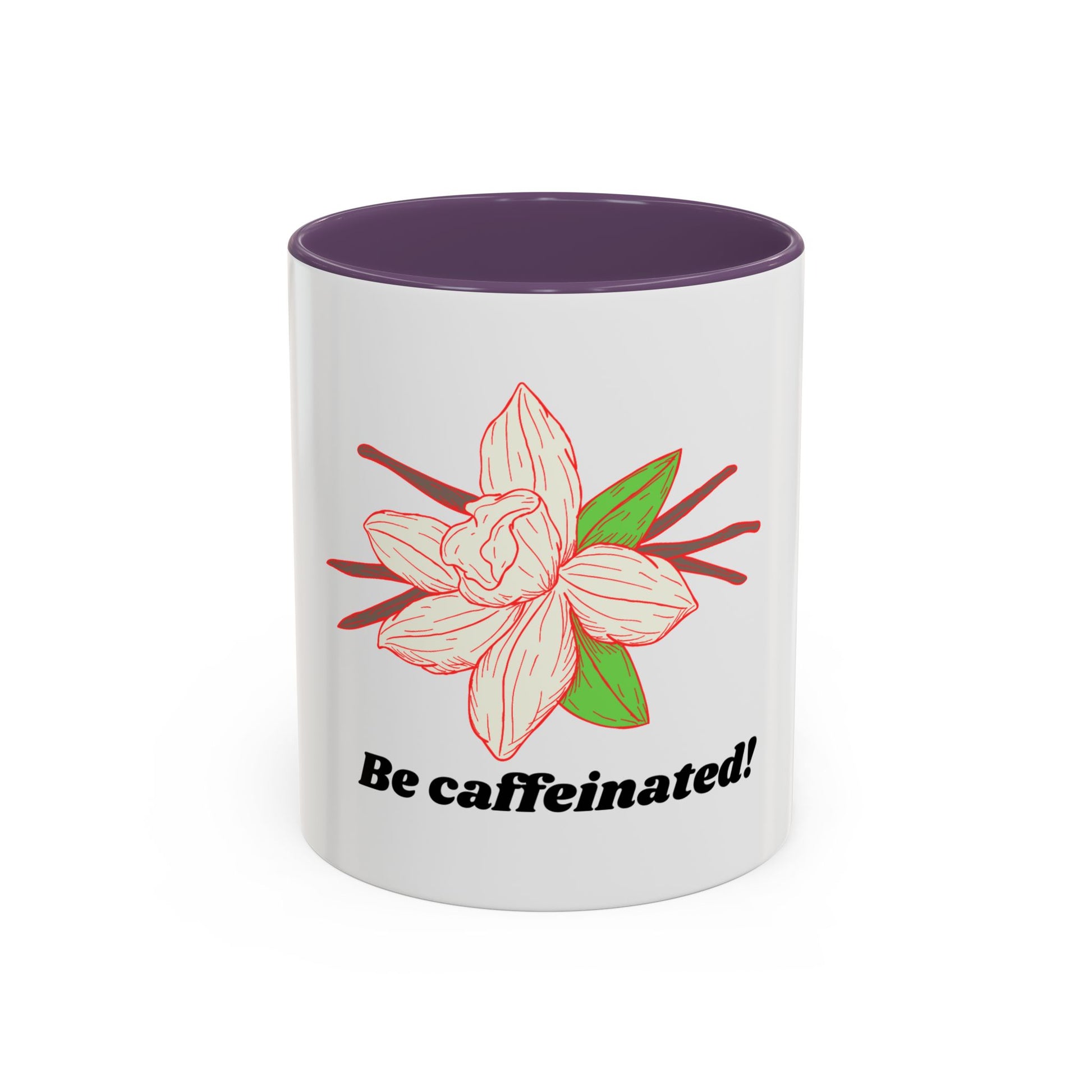 Caffeinated Floral Coffee Mug: Perfect Gift for Coffee Lovers