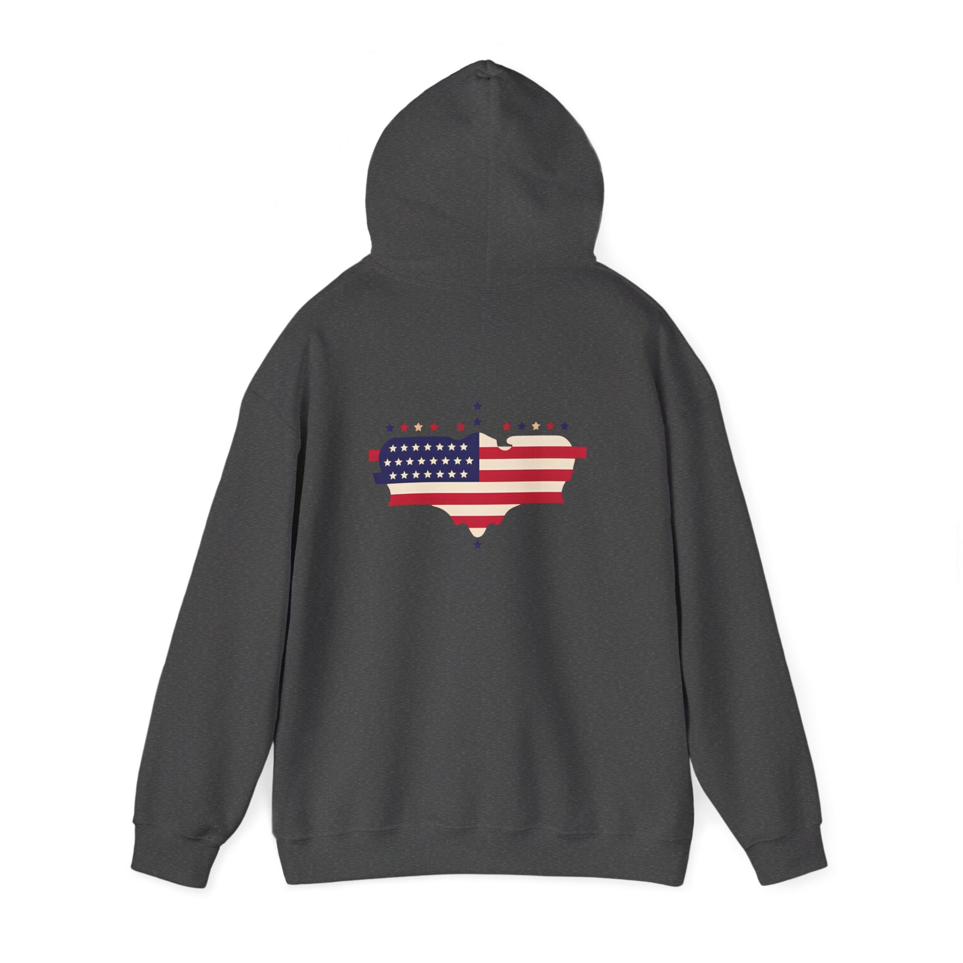 Patriotic Heart Hooded Sweatshirt