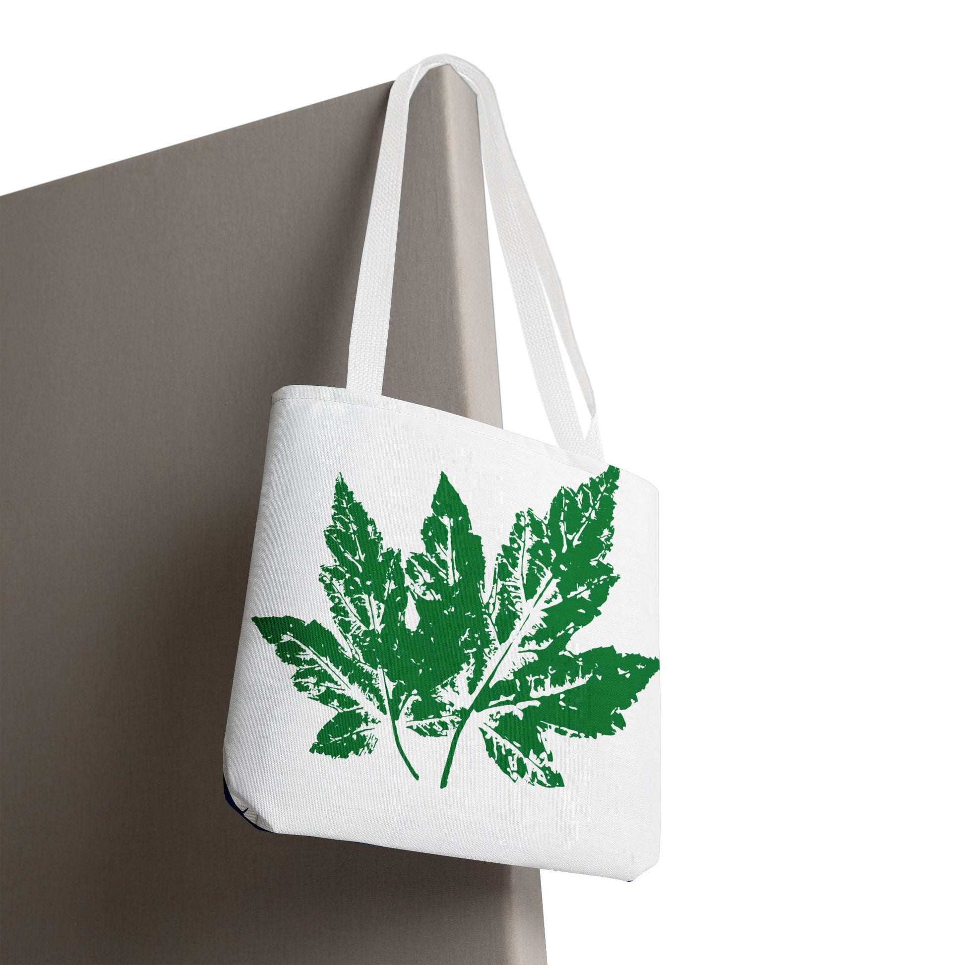 Stylish Leaf Print Tote Bag, Eco-Friendly Diaper Bag