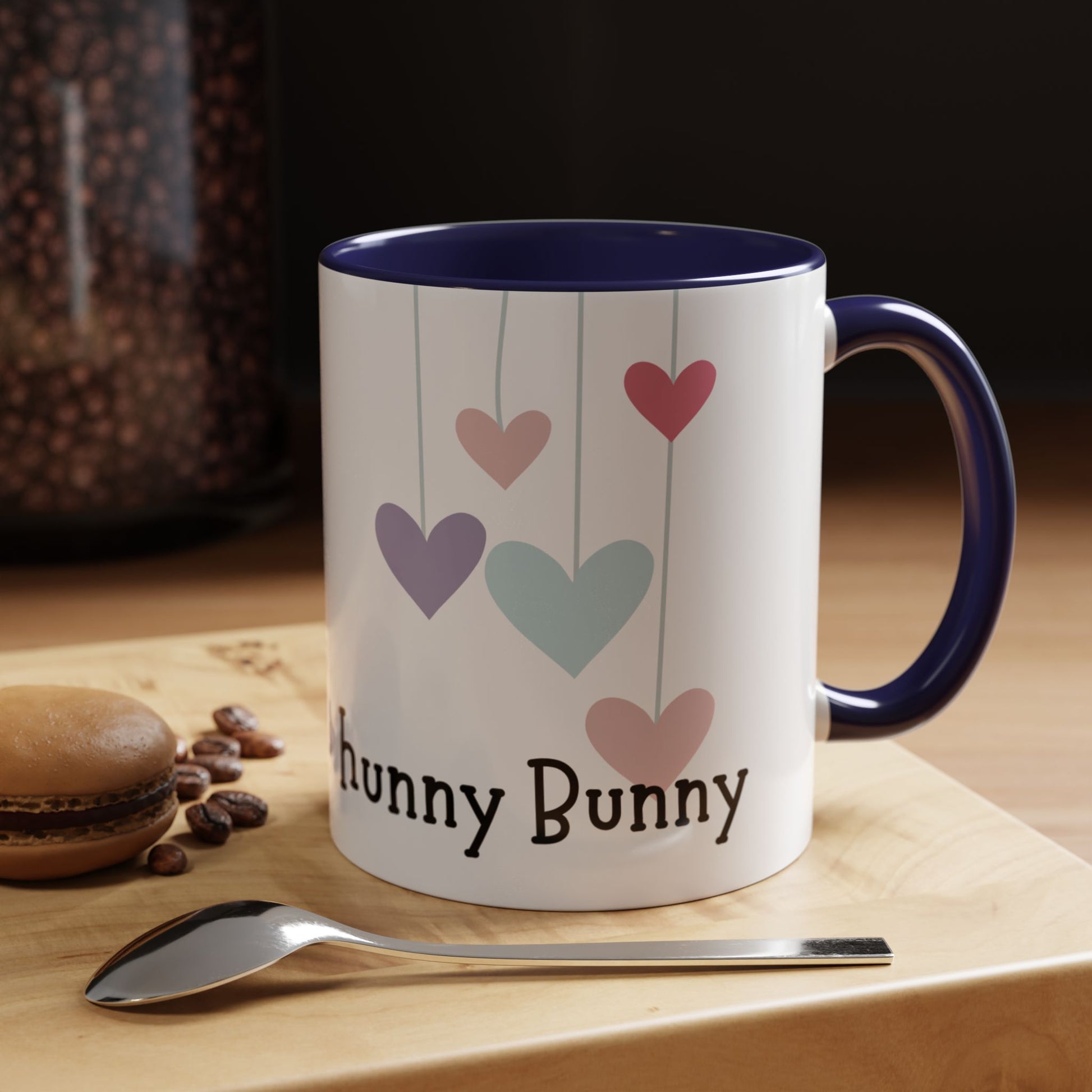 Cute Heart Hanging Accent Coffee Mug for Bunny Lovers