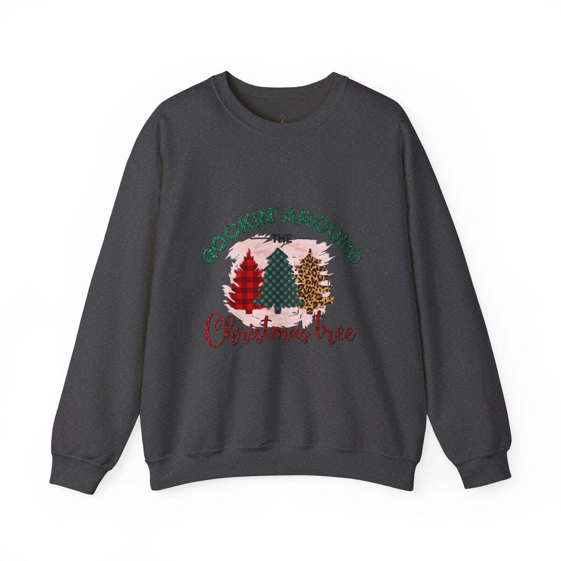 Rockin' Around the Christmas Tree Sweatshirt — Retro Holiday Crewneck