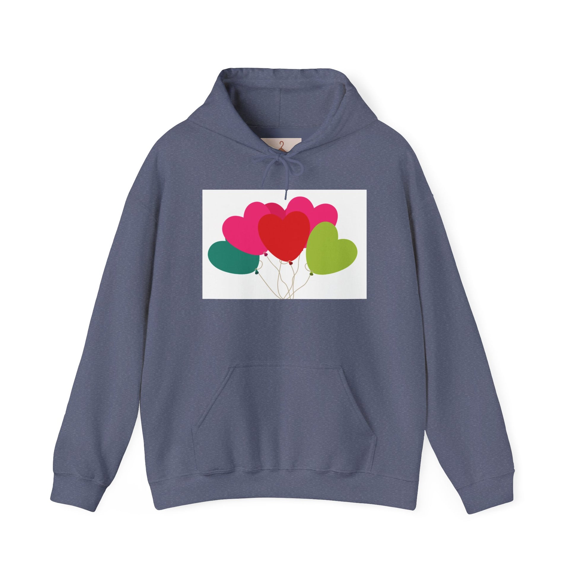 Heart Balloon Unisex Hoodie | Cozy Gift for Valentine's Day
