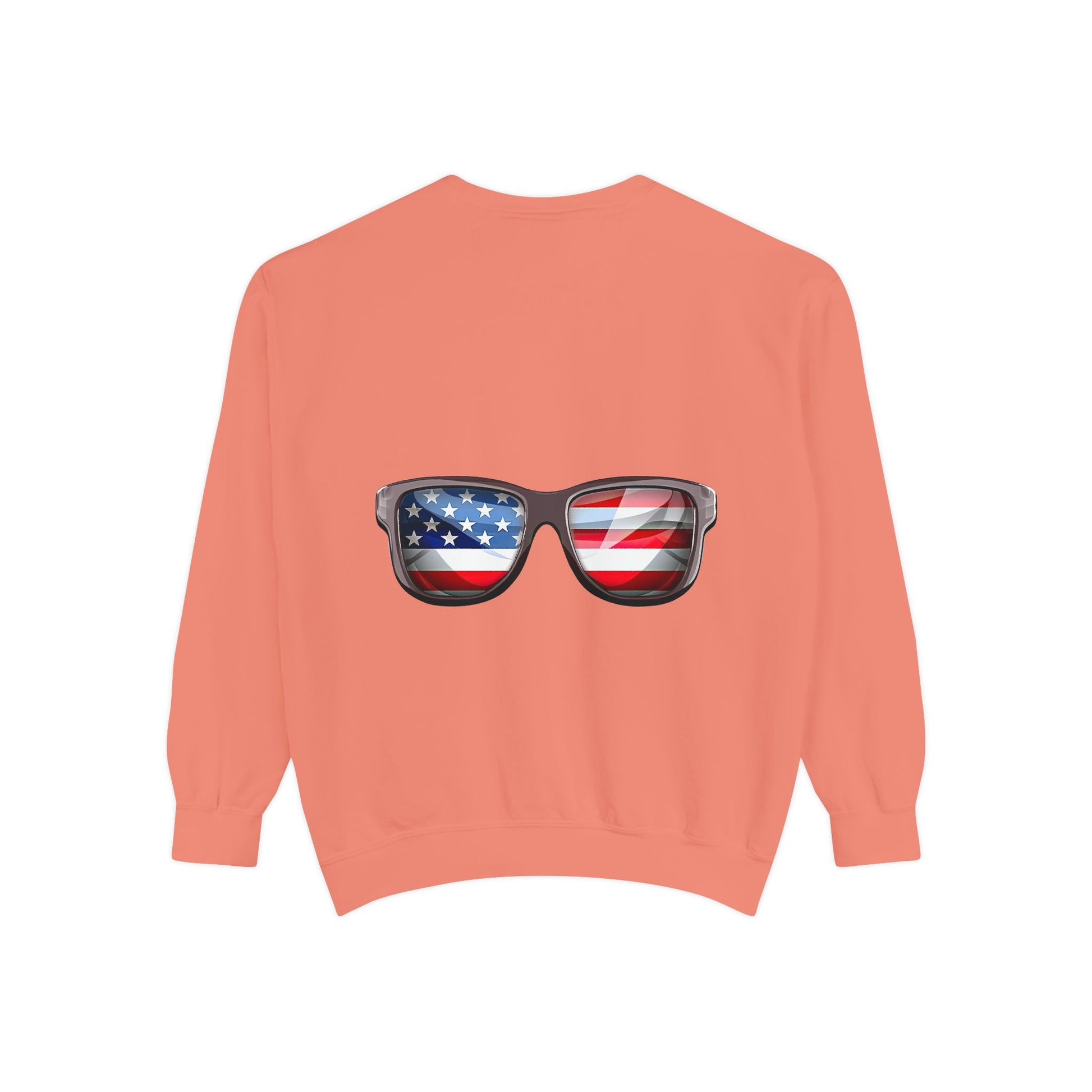 American Flag Sunglasses Sweatshirt — Patriotic Crewneck for 4th of July