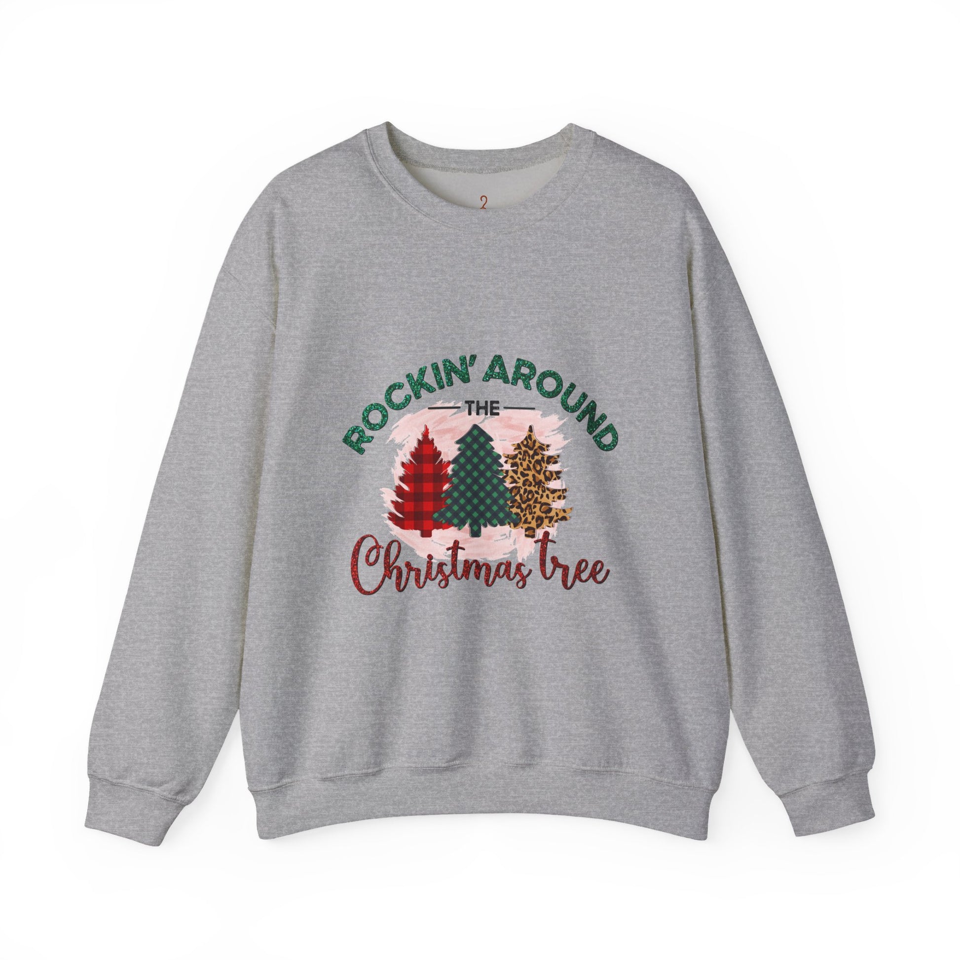 Rockin' Around the Christmas Tree Sweatshirt — Retro Holiday Crewneck