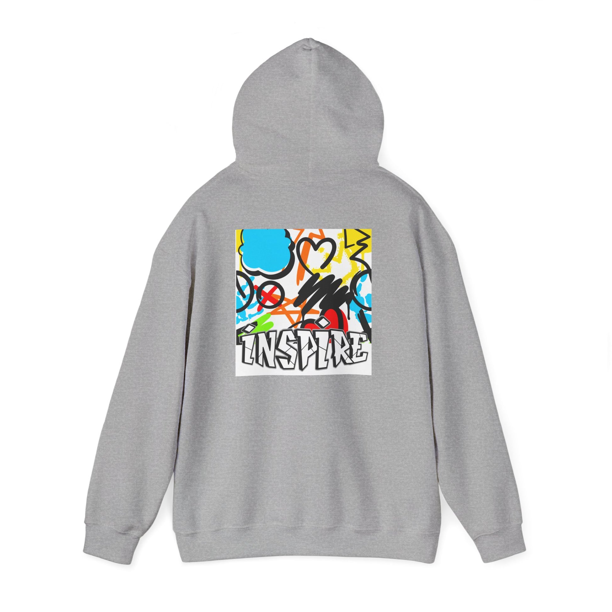 Inspire Street Art Hoodie — Colorful Graffiti Graphic Pullover