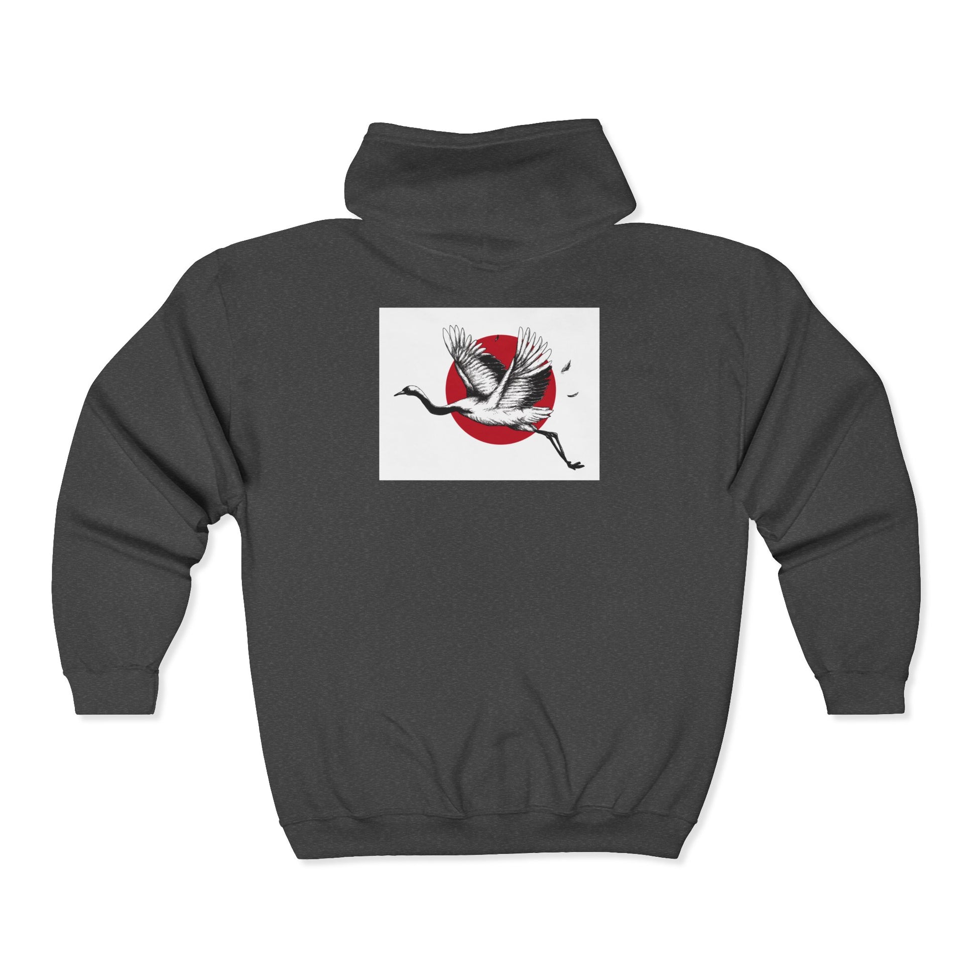 Unisex Hooded Sweatshirt with Floral Design | Cozy Zip-Up Hoodie for Nature Lovers
