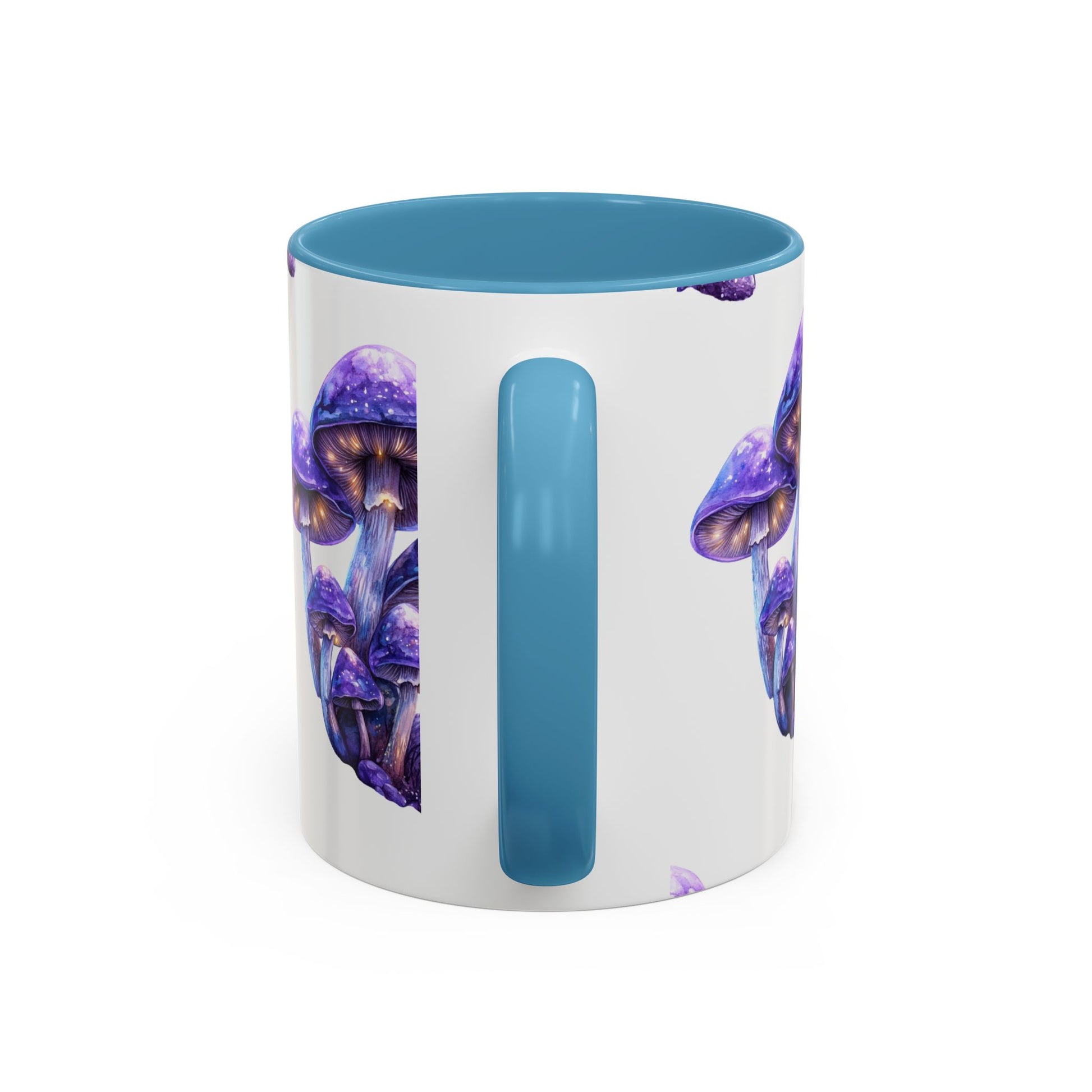 Mystical Mushroom Coffee Mug - Enchanting Purple Design for Nature Lovers