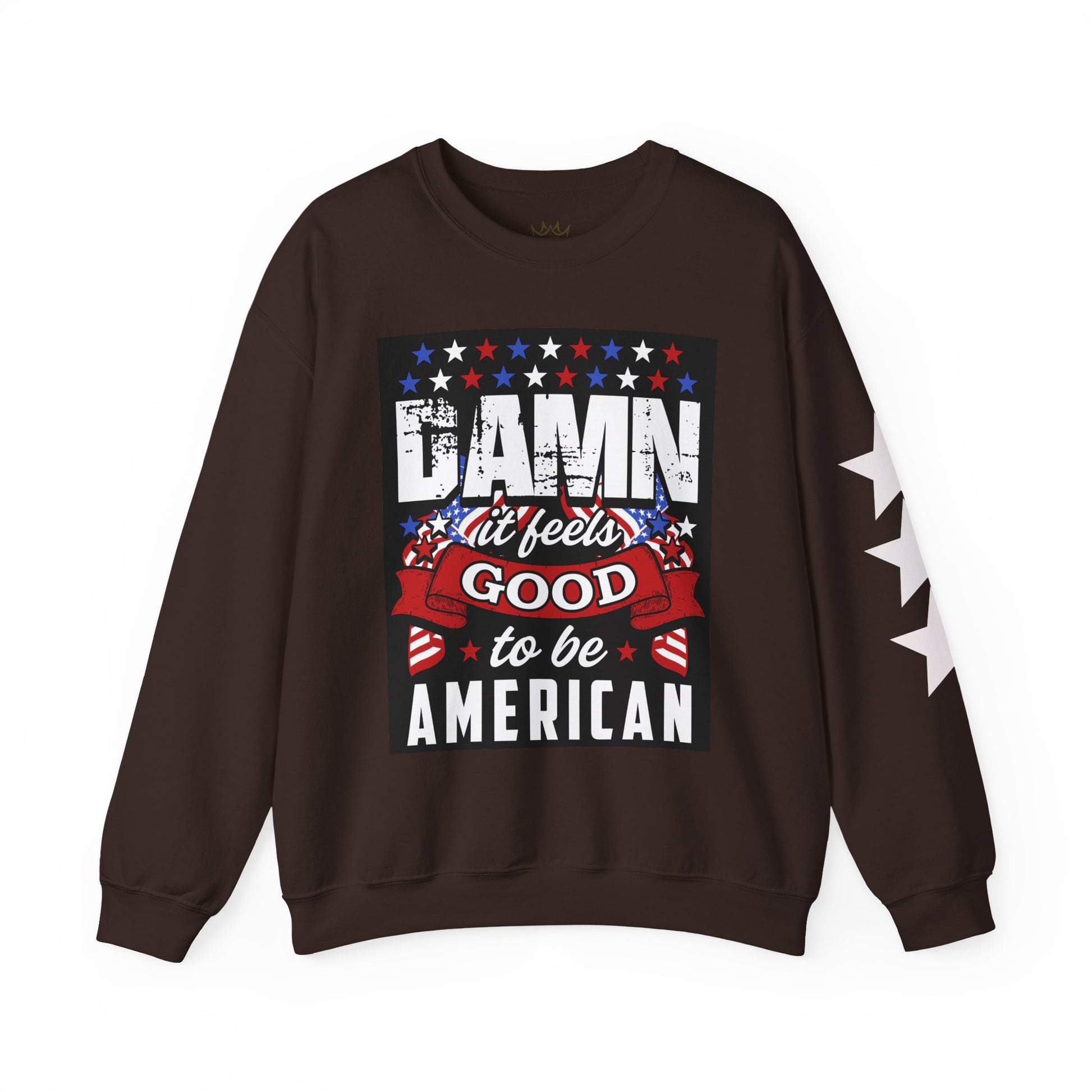 Damn It Feels Good to Be American Sweatshirt | , 4th of July Apparel, Casual Wear, Americana Fashion
