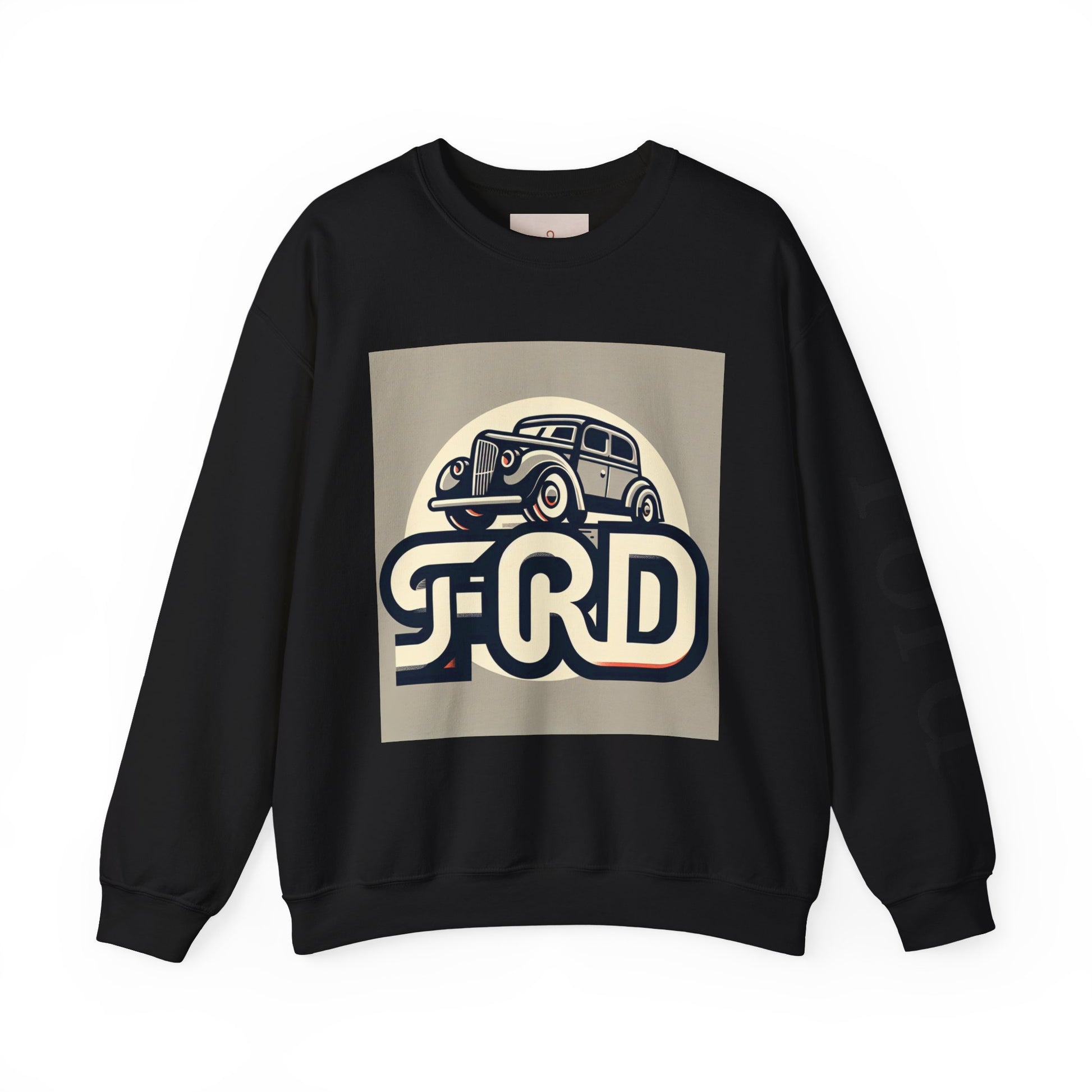 Vintage Car Graphic Crewneck Sweatshirt