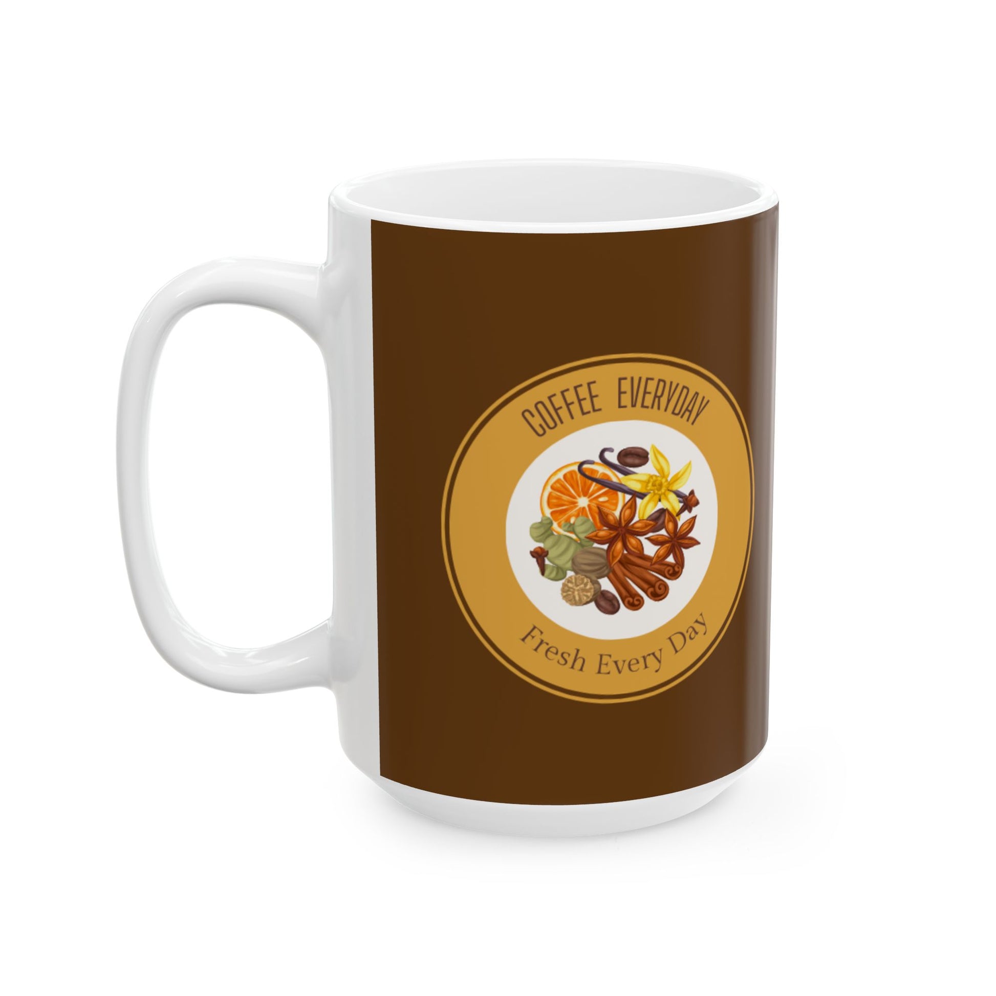 Coffee Lovers Ceramic Mug  Holiday Mug