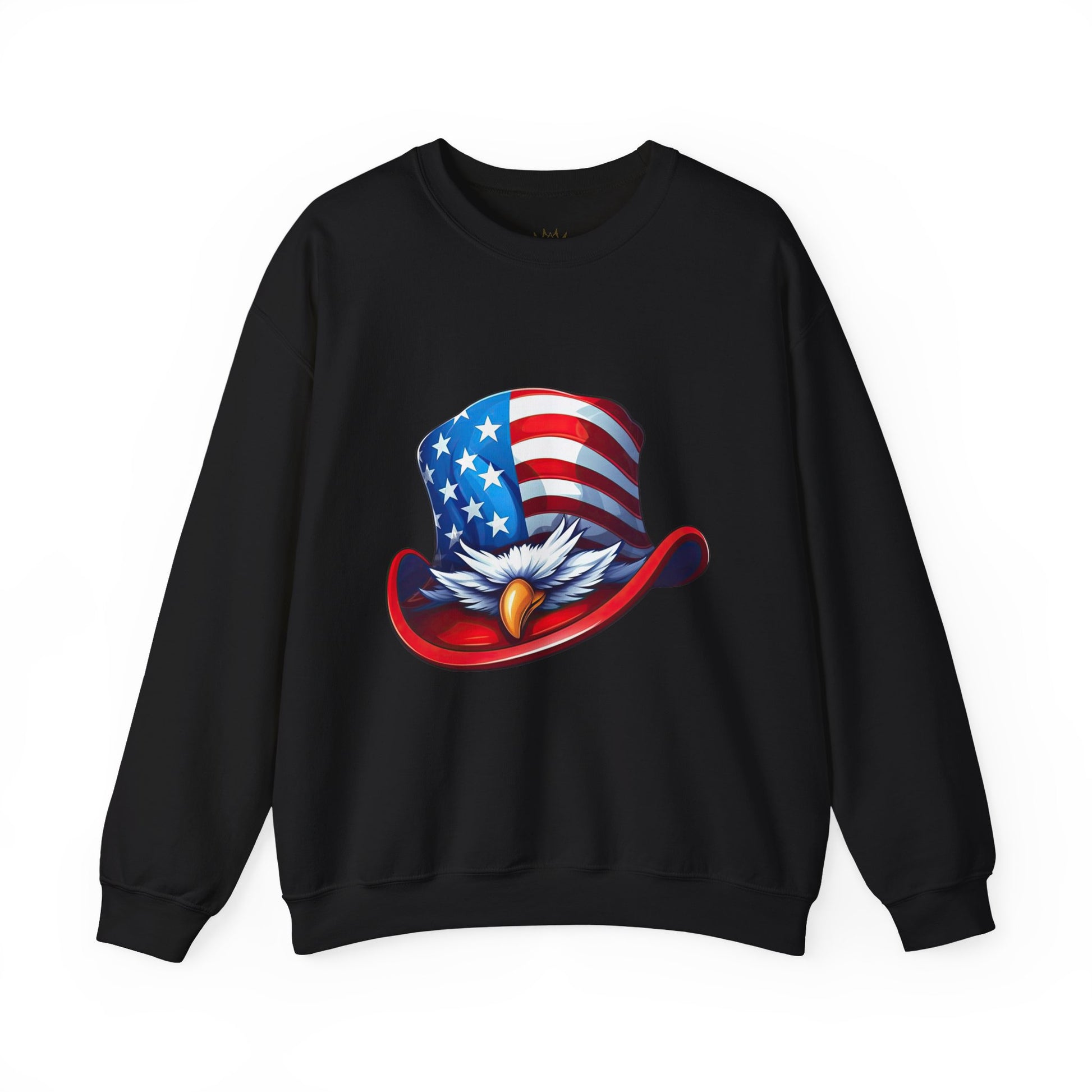 Patriotic Eagle Sweatshirt, USA Pride Crewneck Sweatshirt, Fourth of July Apparel, American Heritage Gift, Independence Day Sweatshirt