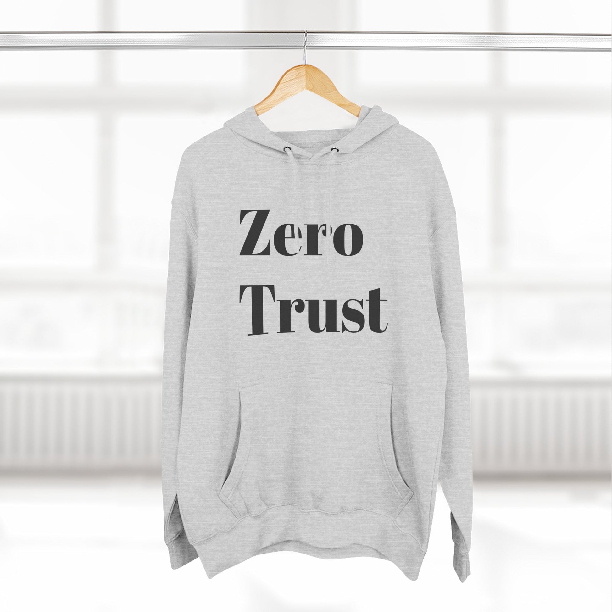 Urban Minimalist Fleece Hoodie - Zero Trust