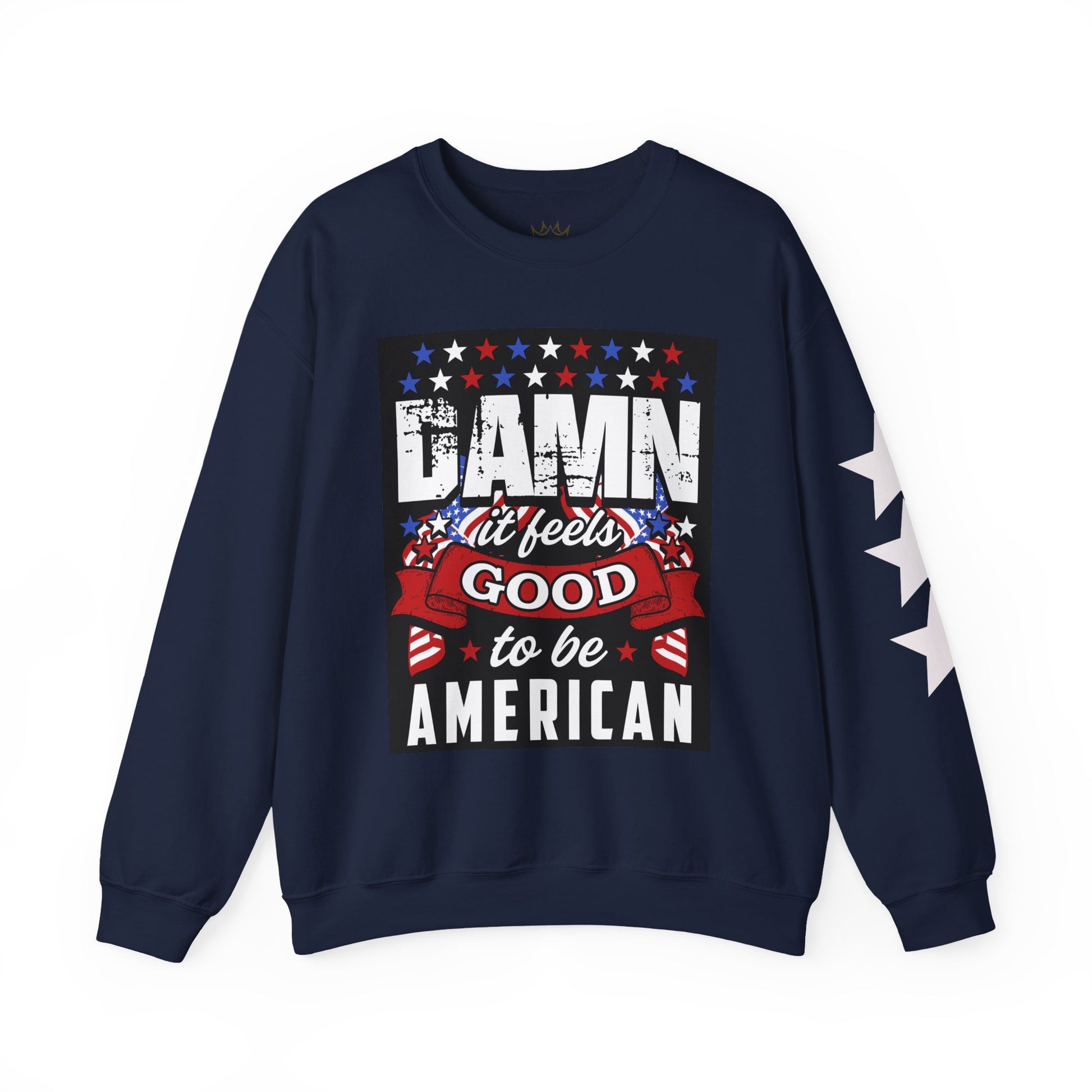 Damn It Feels Good to Be American Sweatshirt | , 4th of July Apparel, Casual Wear, Americana Fashion