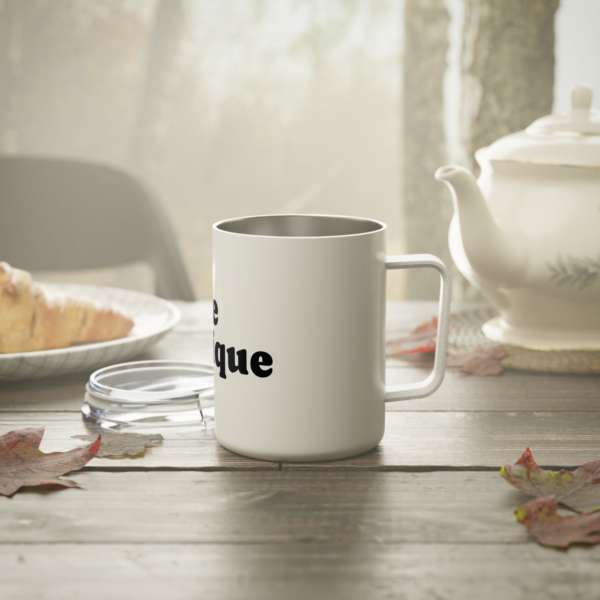 Insulated Coffee Mug with 'Grace Boutique' Design