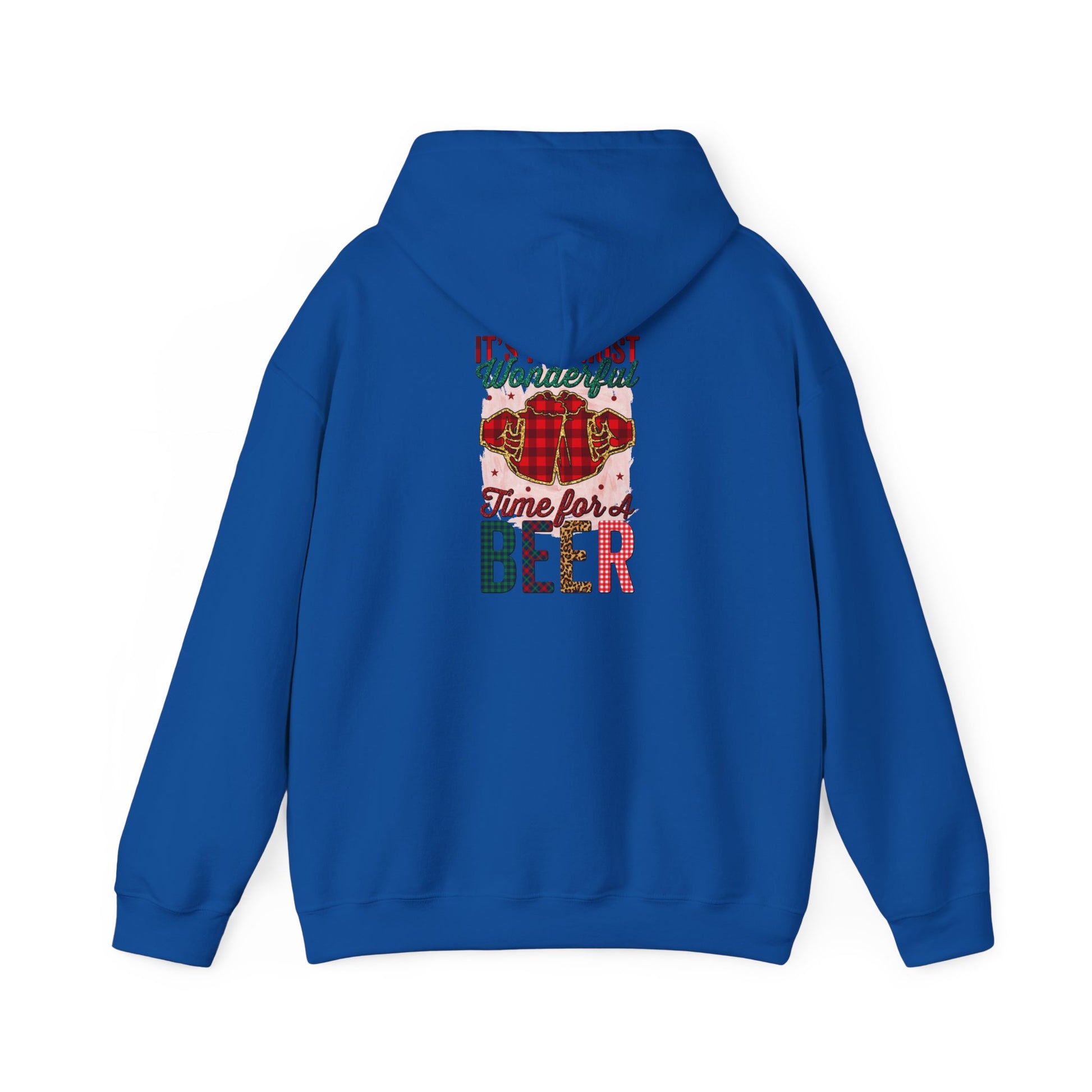 Beer Time Christmas Hoodie – Holiday Santa Beer Graphic Sweatshirt