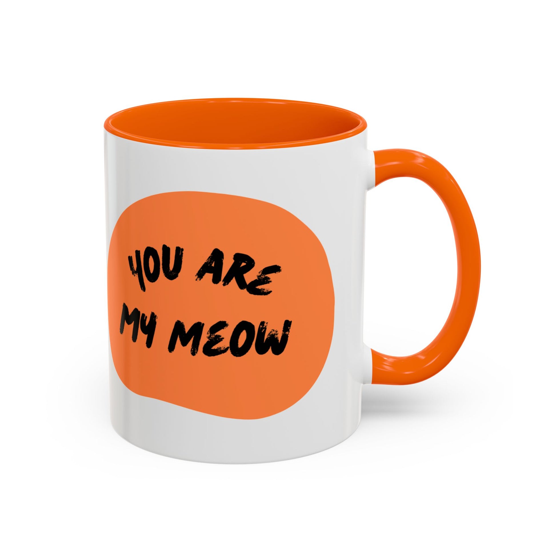 Whimsical Cat Lover Coffee Mug, You Are My Meow