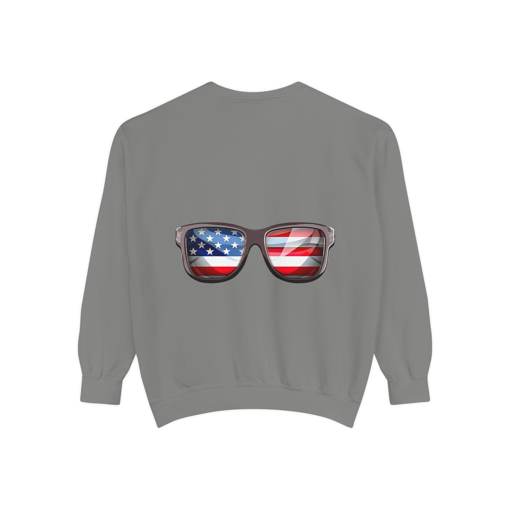 American Flag Sunglasses Sweatshirt — Patriotic Crewneck for 4th of July