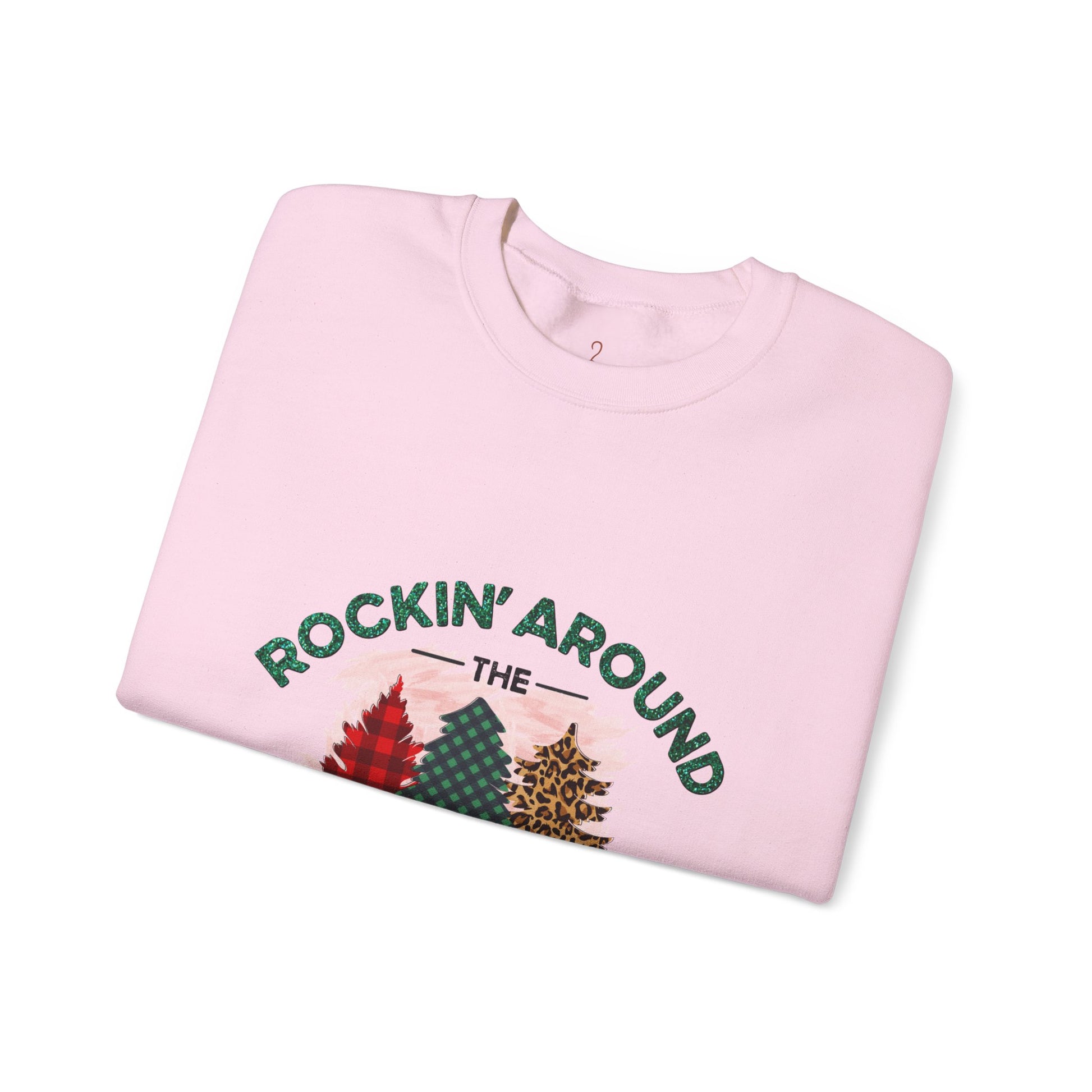 Rockin' Around the Christmas Tree Sweatshirt — Retro Holiday Crewneck