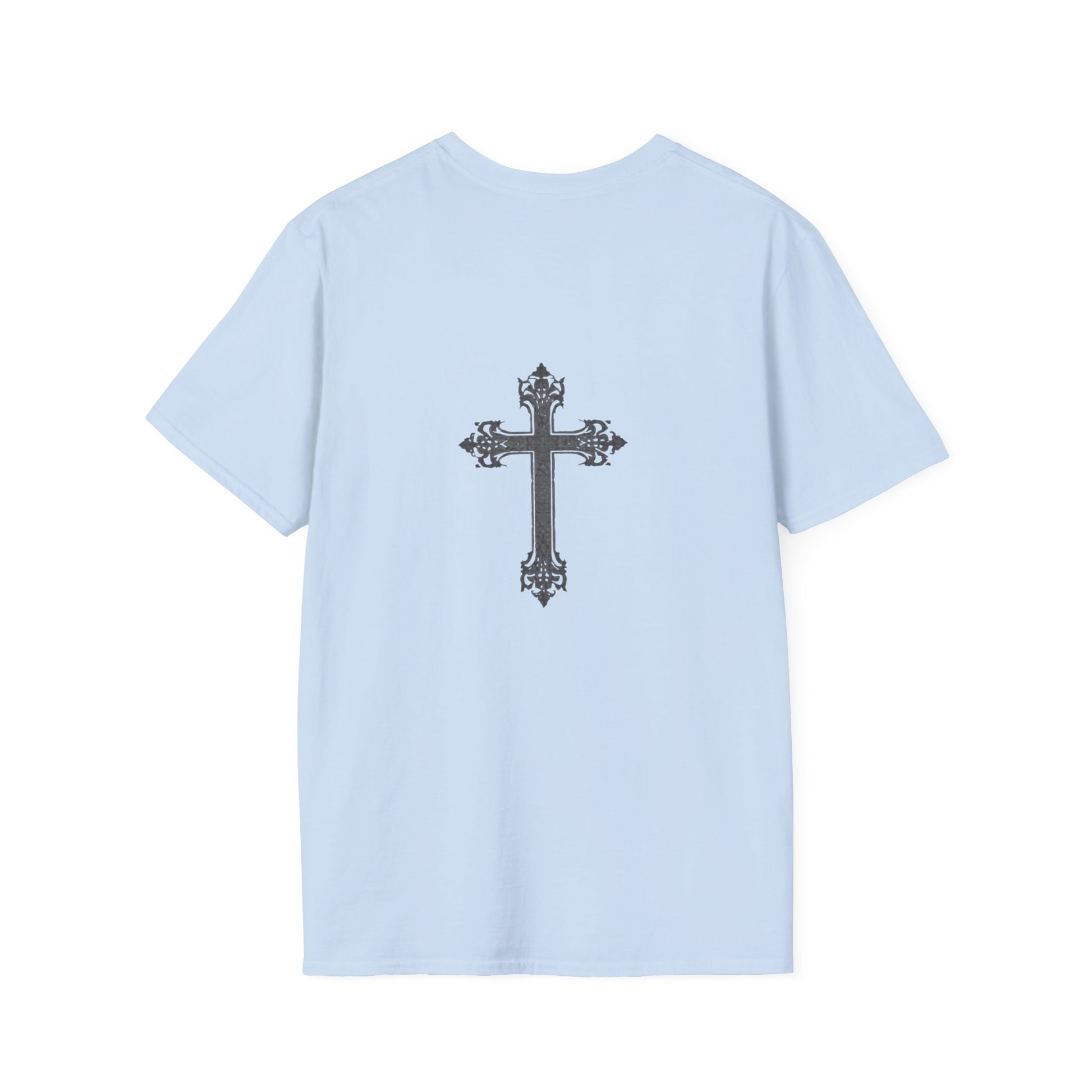 Ornate Gothic Cross T-Shirt - Vintage Religious Graphic Tee