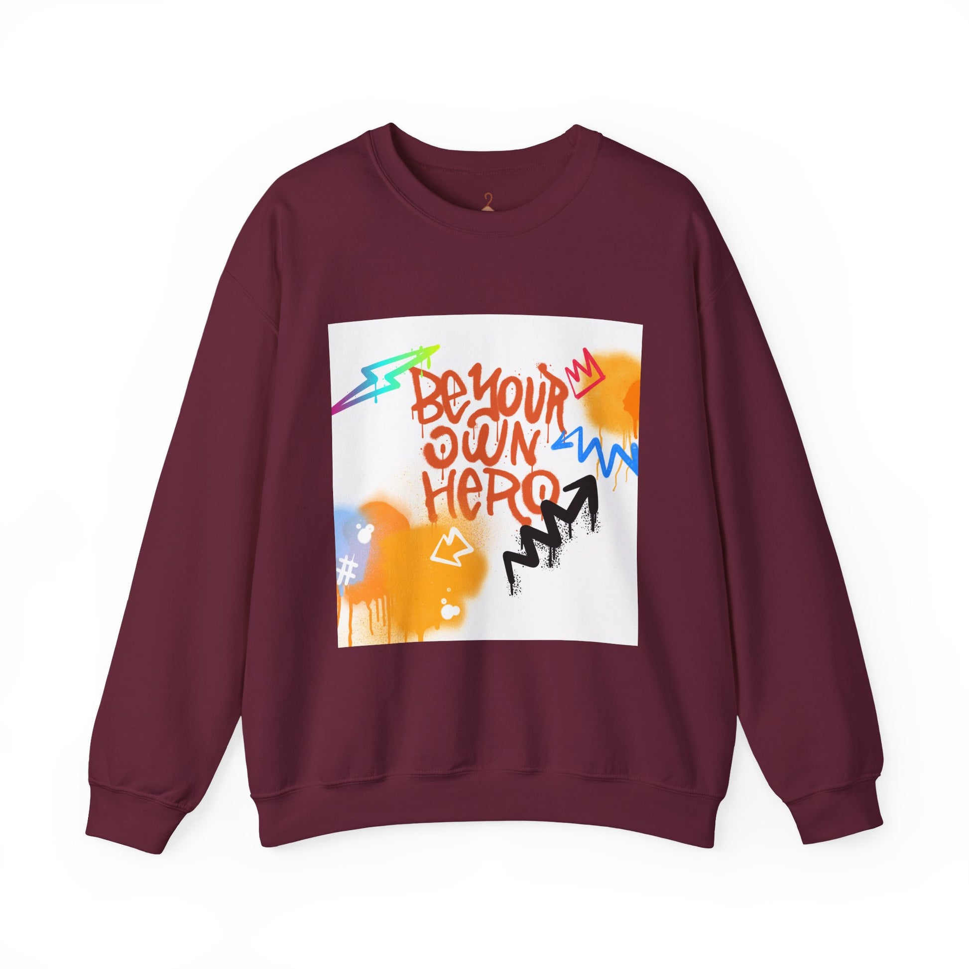 Be Your Own Hero Sweatshirt — Graffiti Street Art Crewneck