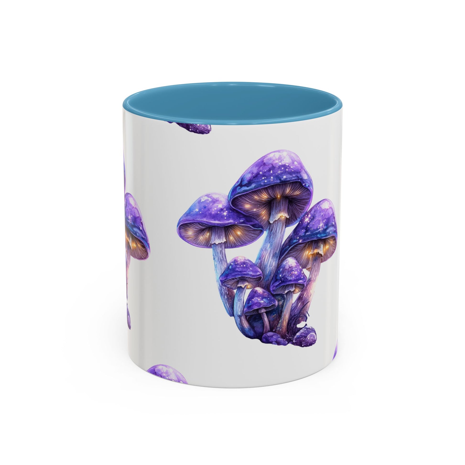 Mystical Mushroom Coffee Mug - Enchanting Purple Design for Nature Lovers