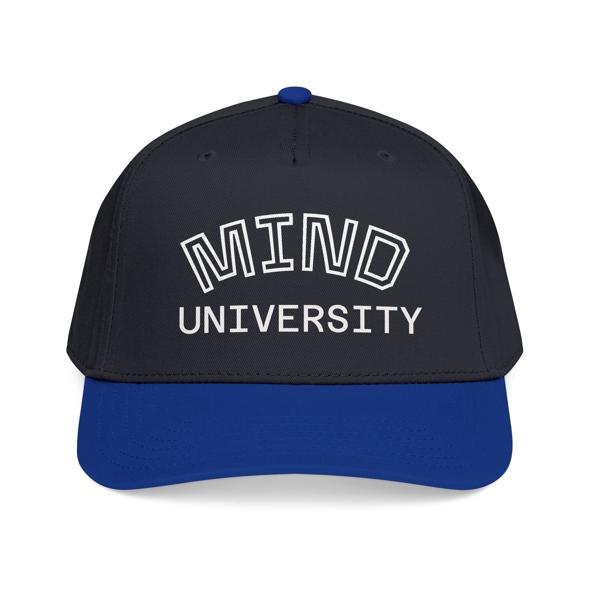 Mind University Baseball Cap — Two-Tone Embroidered College-Style Hat