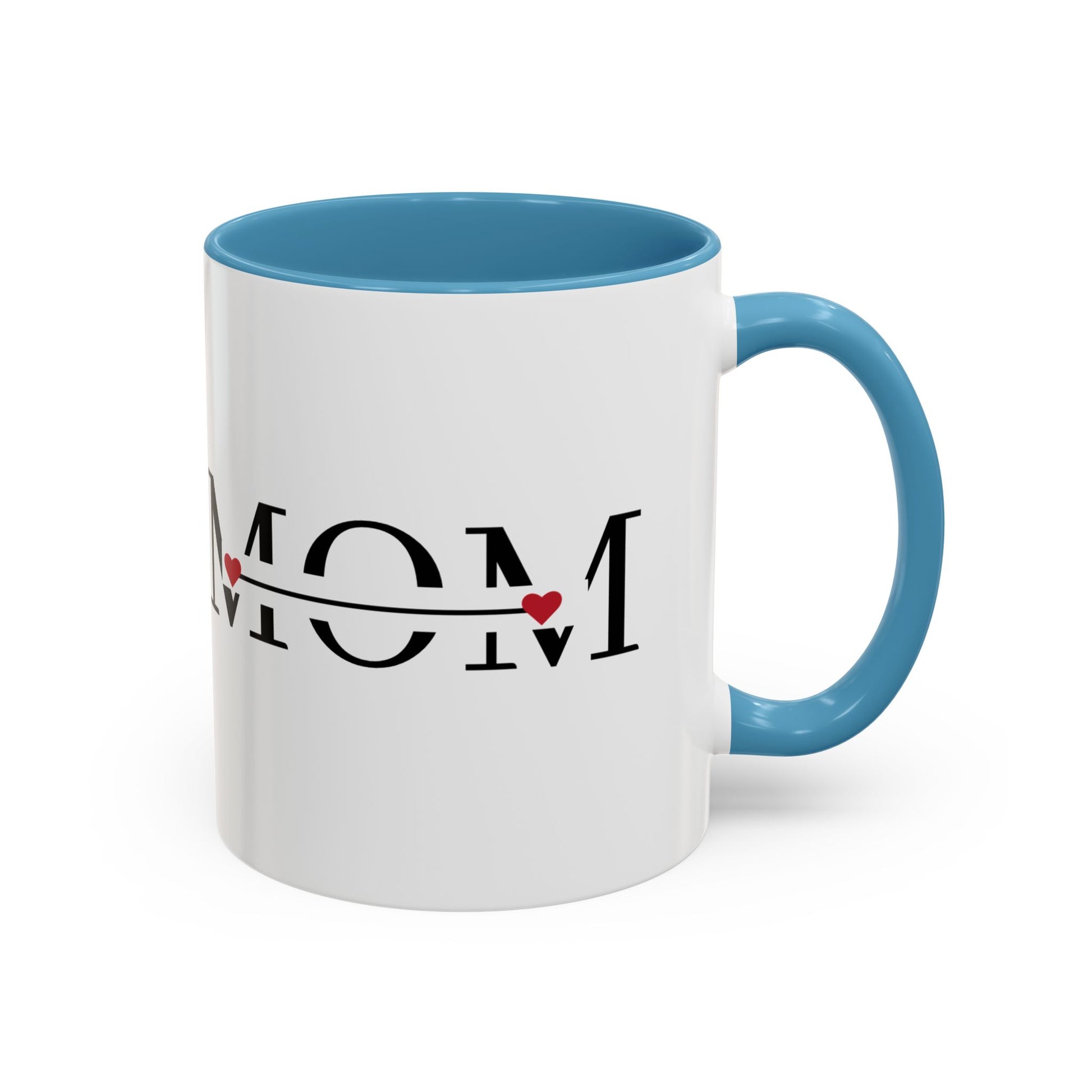 Mom Heart Accent Coffee Mug