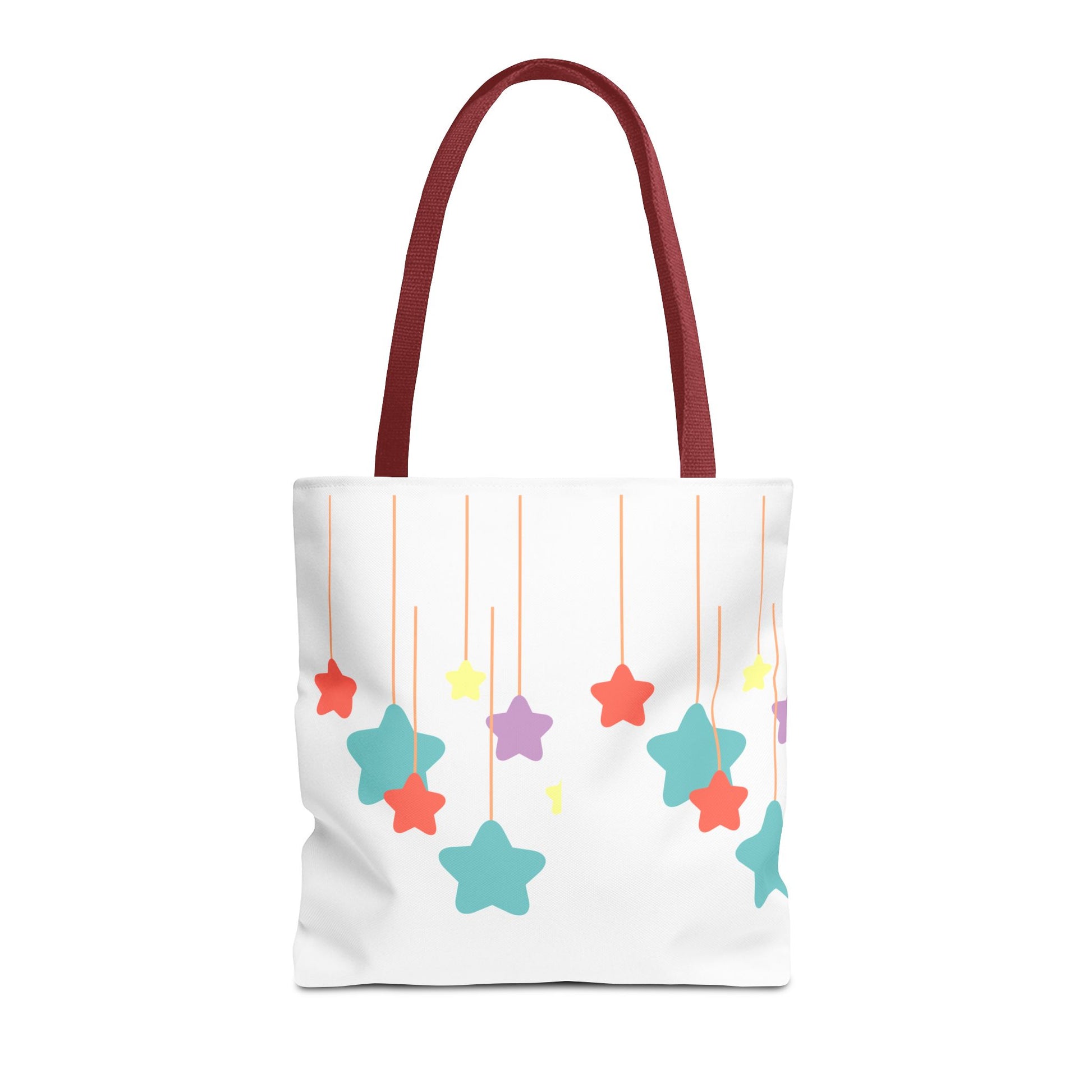 Stars and Stripes Tote Bag, Colorful Canvas Bag, Ideal Gift for Her, Summer Outings, Eco-Friendly Shopping, Fun Accessories, Artful Design
