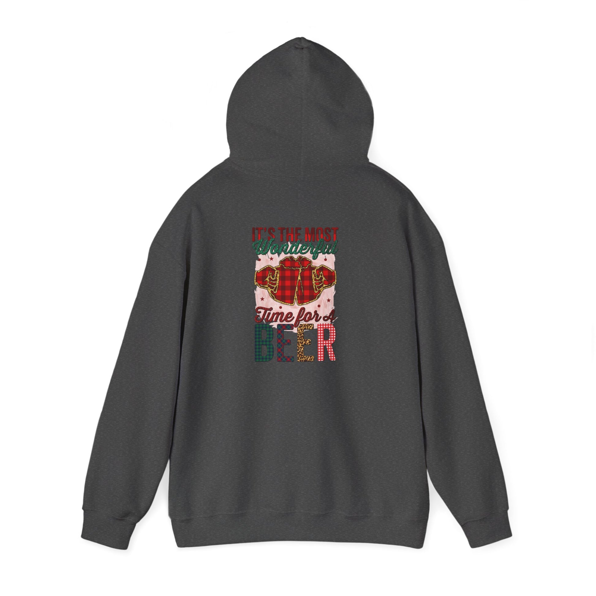 Beer Time Christmas Hoodie – Holiday Santa Beer Graphic Sweatshirt