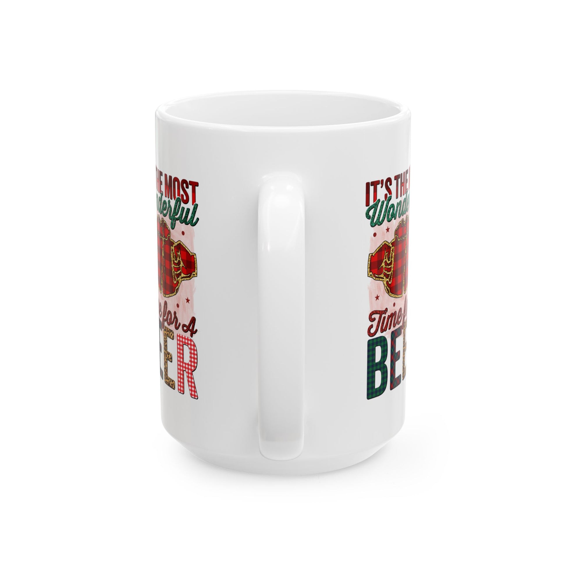 Festive Beer Time Ceramic Mug