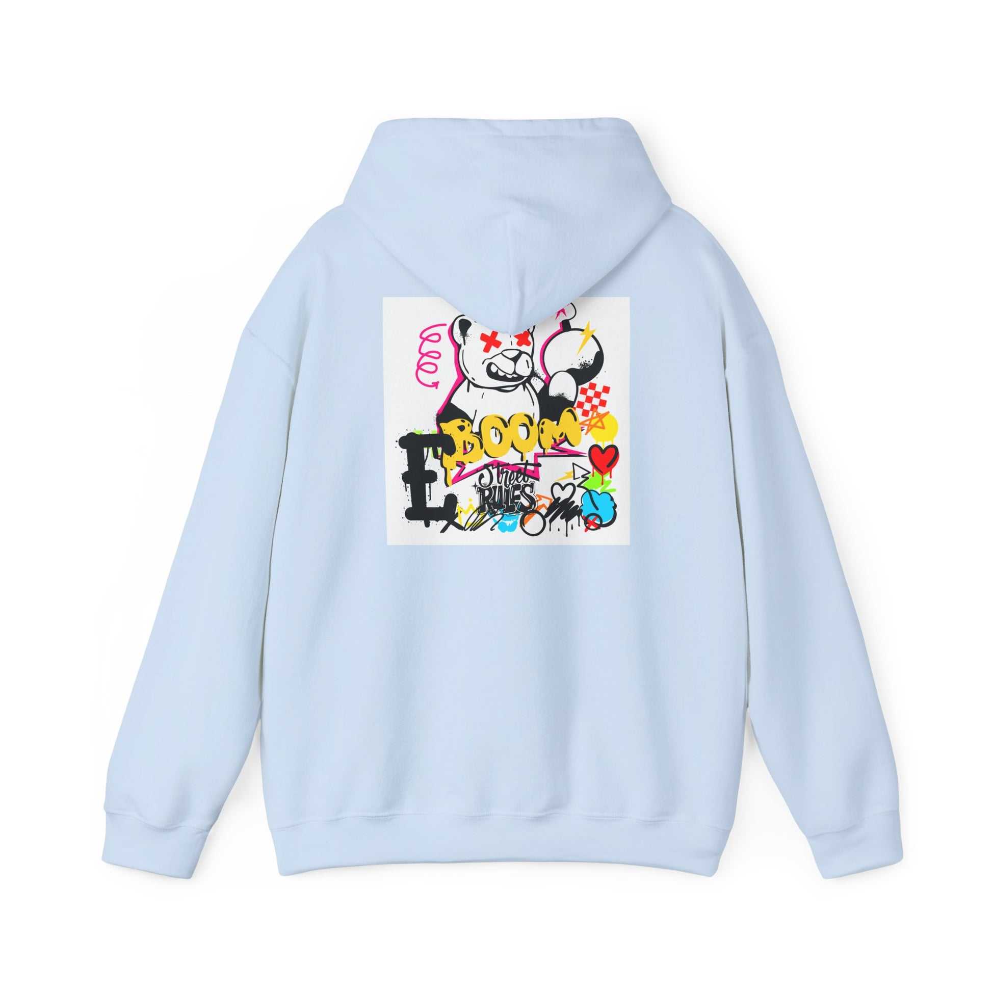Street Art Hoodie — Colorful Graffiti Bunny Design