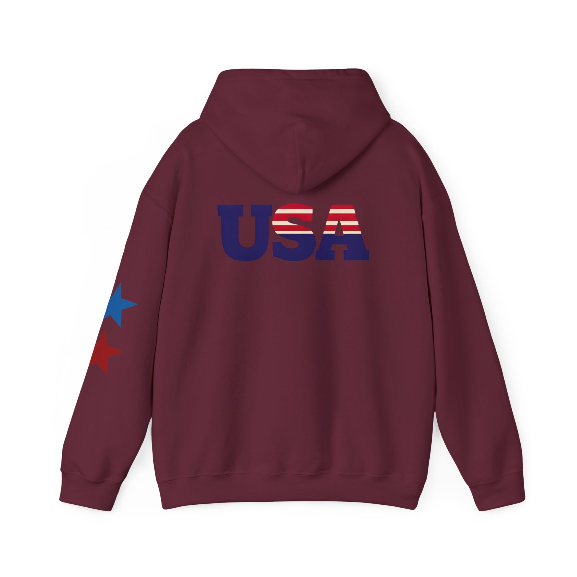 USA Flag Hoodie - Unisex Heavy Blend™ Sweatshirt