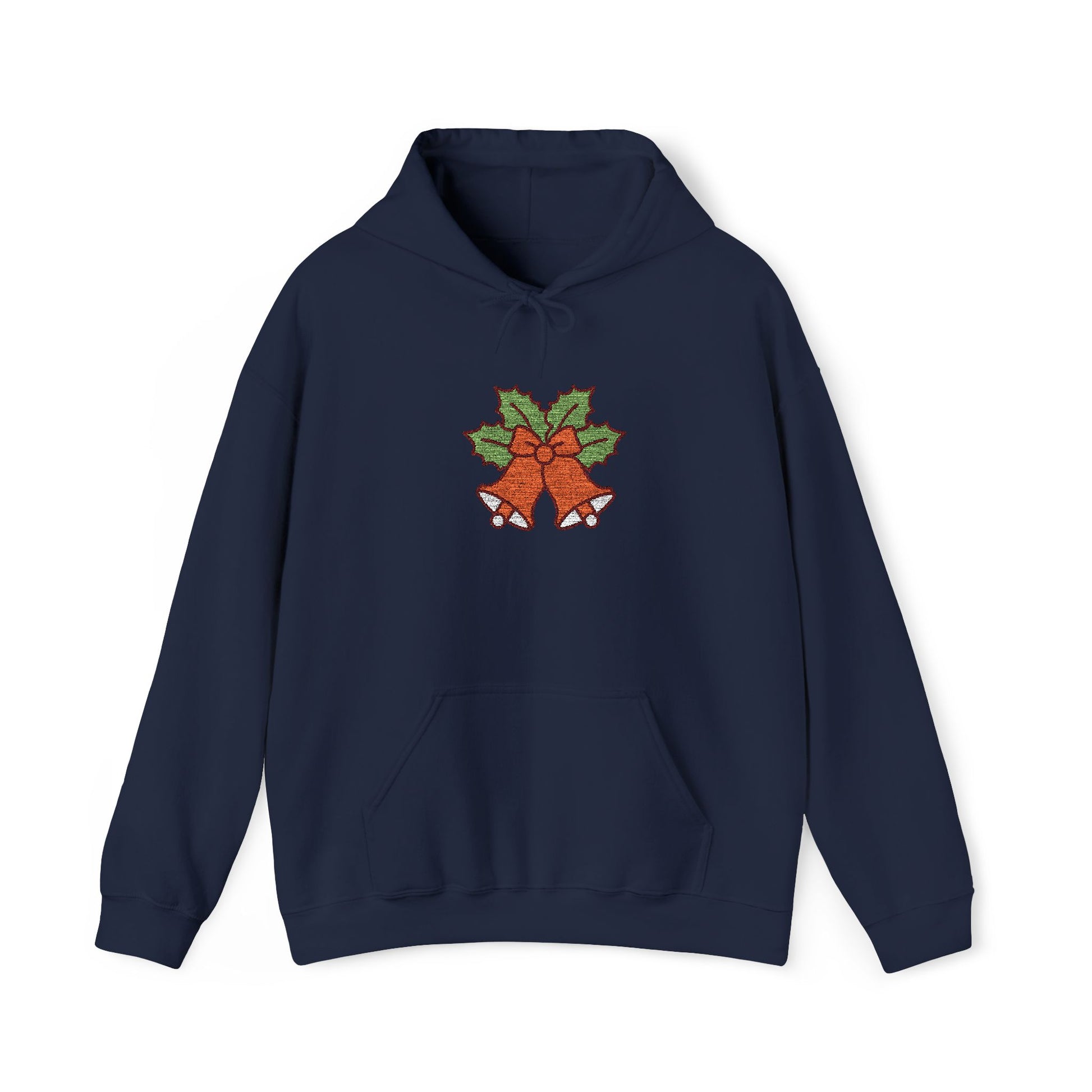 Holiday Bells Unisex Hoodie, Cozy Winter Sweatshirt, Festive Gift, Christmas Apparel