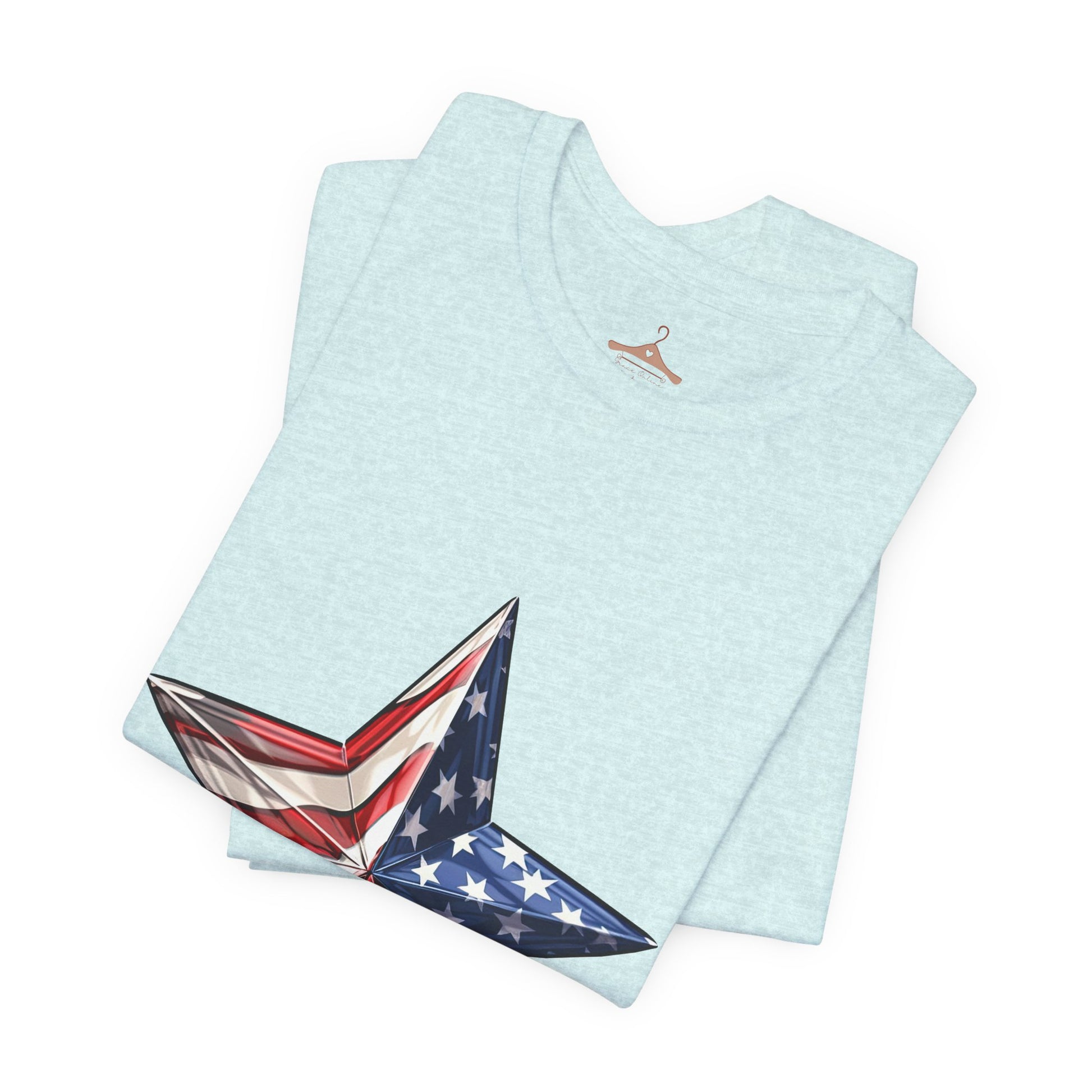 American Flag Star T-Shirt — Patriotic USA Graphic Tee