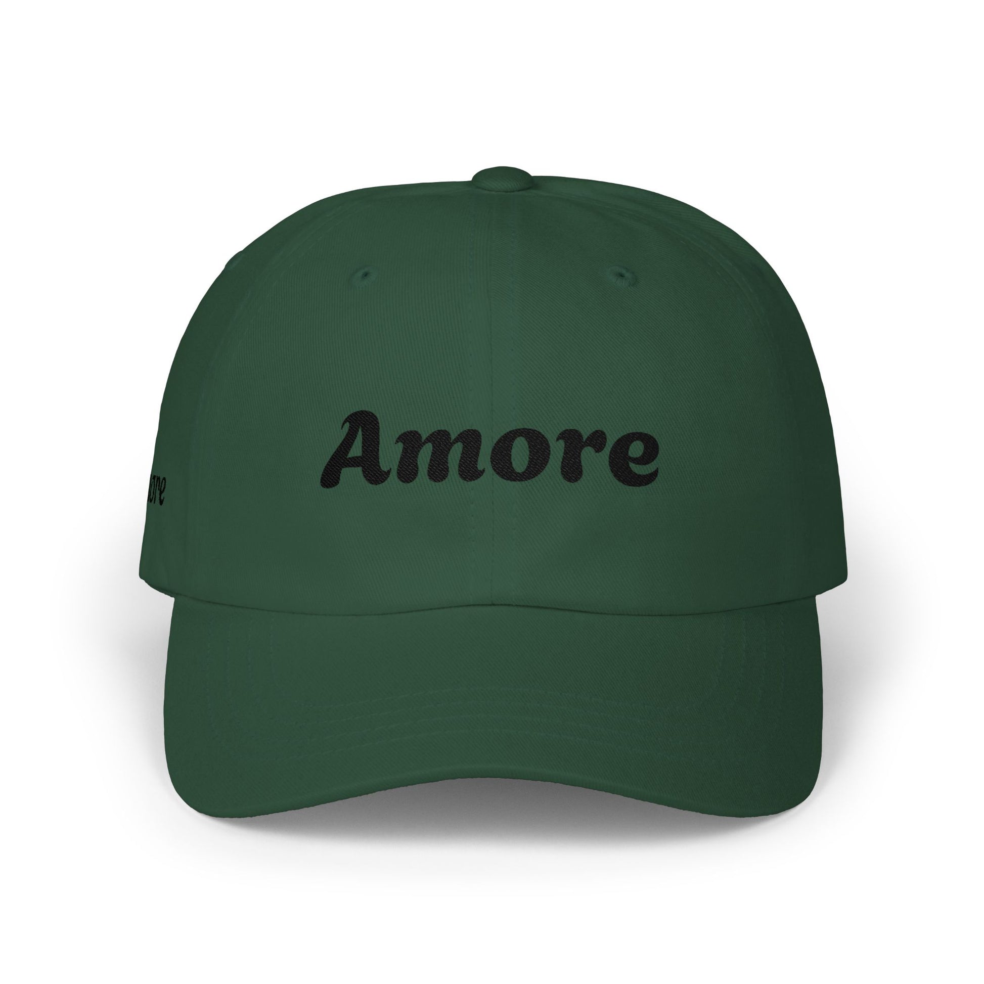 Amore Embroidered Dad Cap — Minimalist Romance Baseball Hat