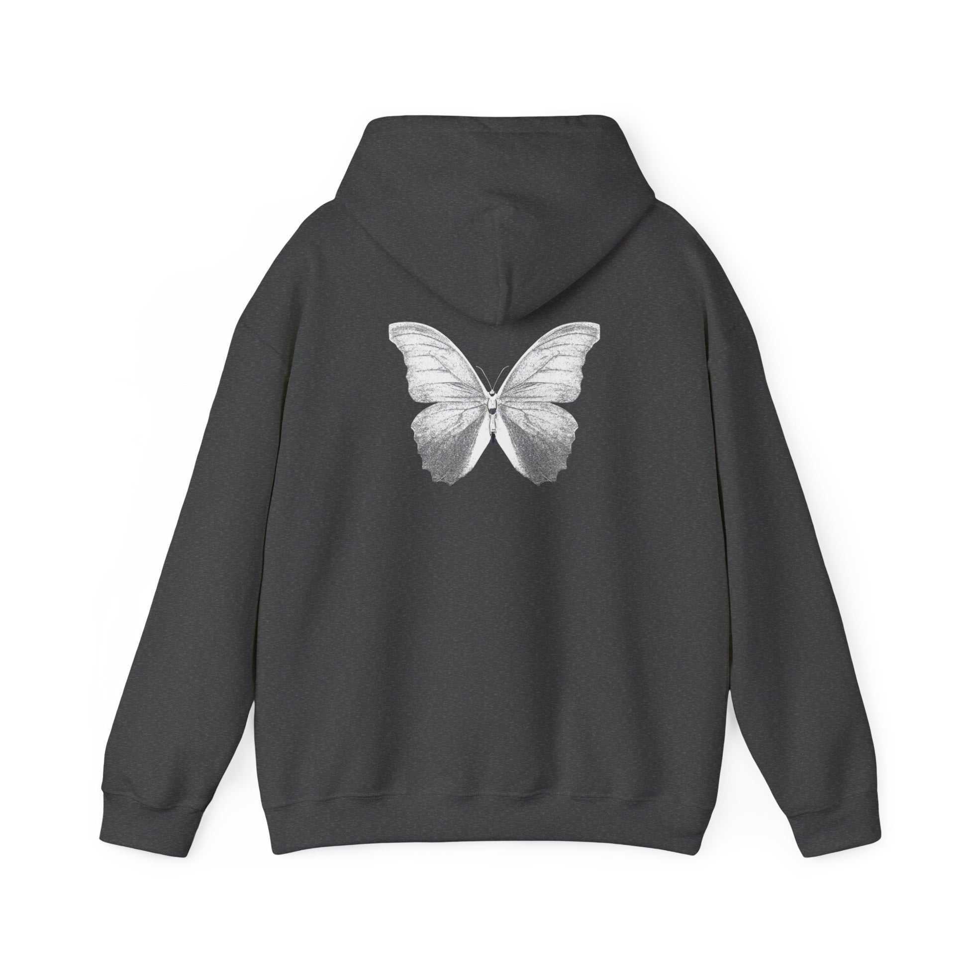 Butterfly Graphic Hoodie - Cozy Unisex Heavy Blend Sweatshirt for Nature Lovers