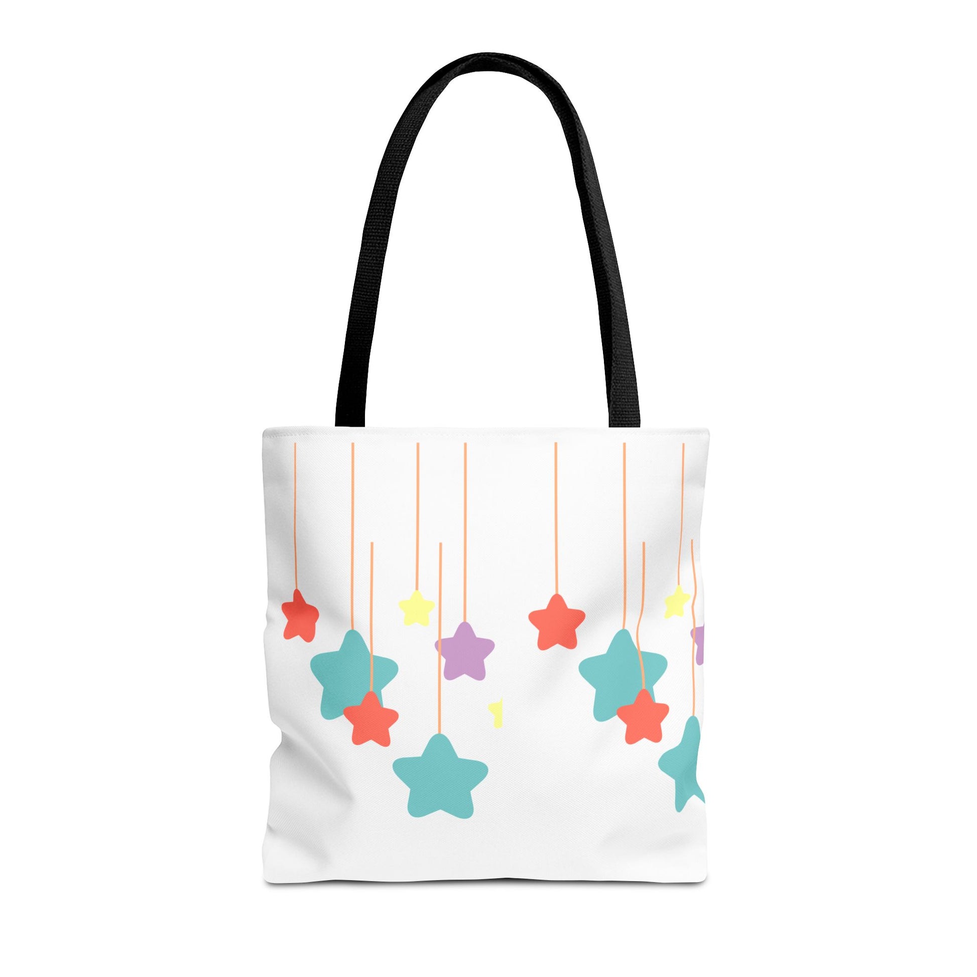 Stars and Stripes Tote Bag, Colorful Canvas Bag, Ideal Gift for Her, Summer Outings, Eco-Friendly Shopping, Fun Accessories, Artful Design
