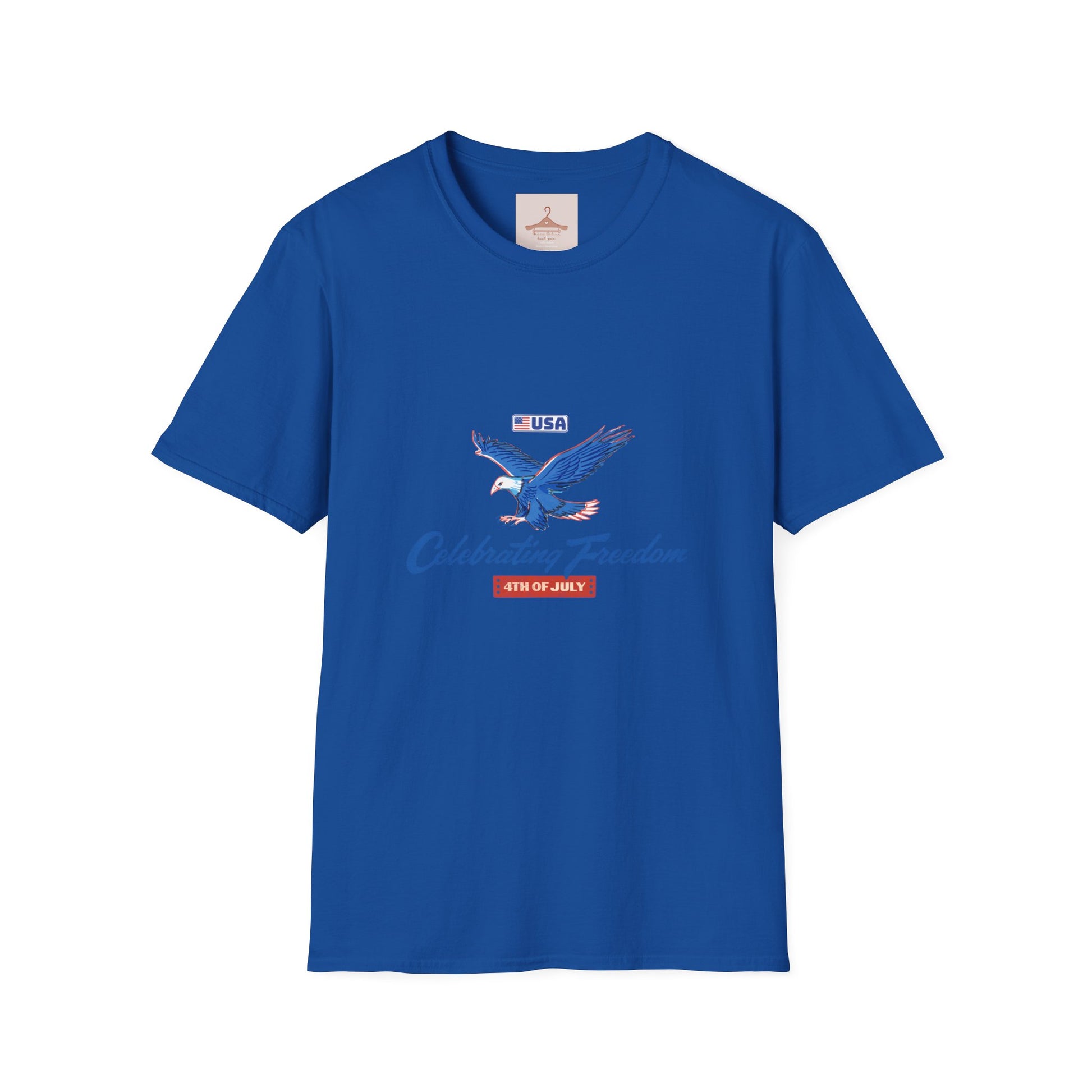 Patriotic Eagle T-Shirt — "Celebrating Freedom" USA Graphic Tee