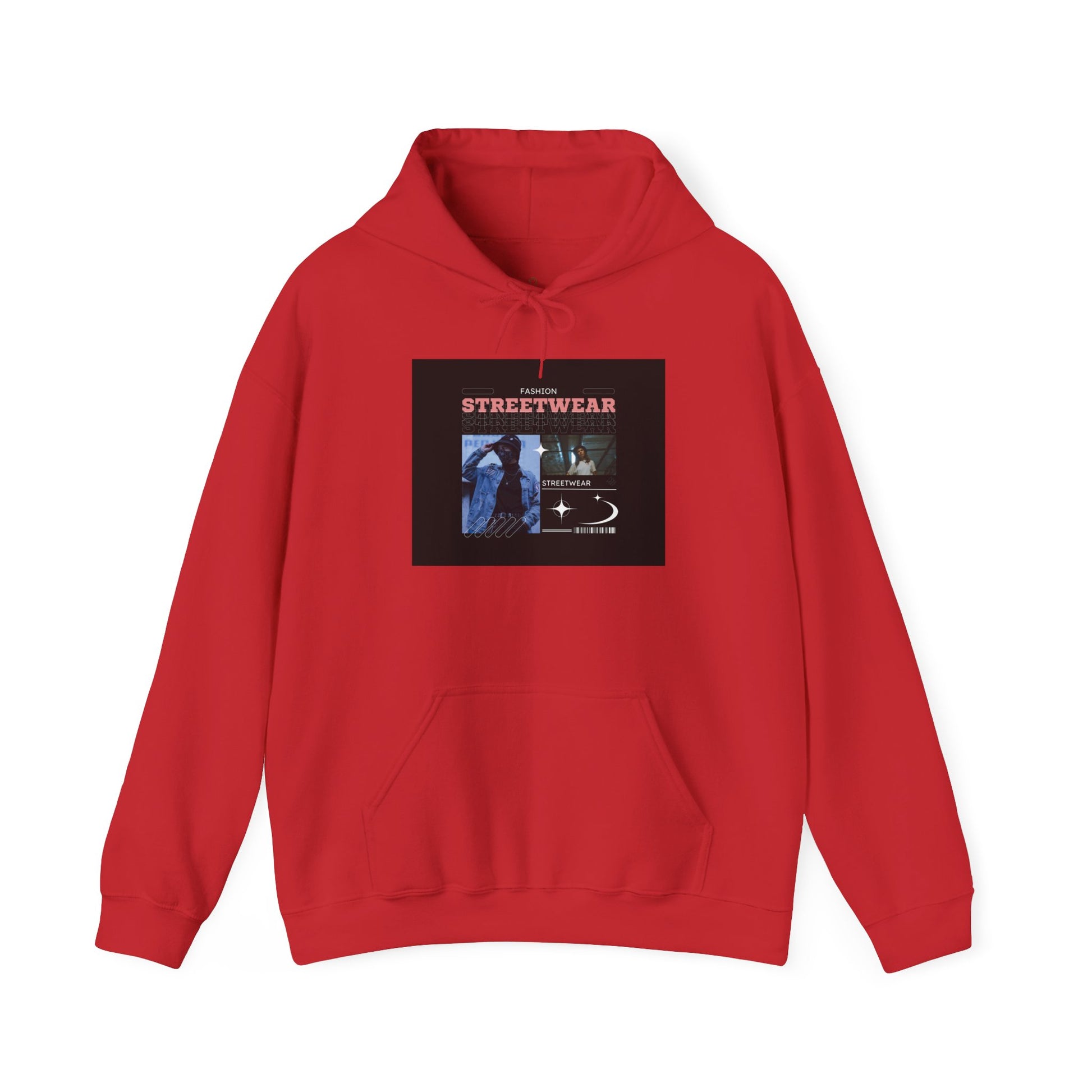 Streetwear Graphic Hoodie — "STREETWEAR" Urban Photo Collage Pullover