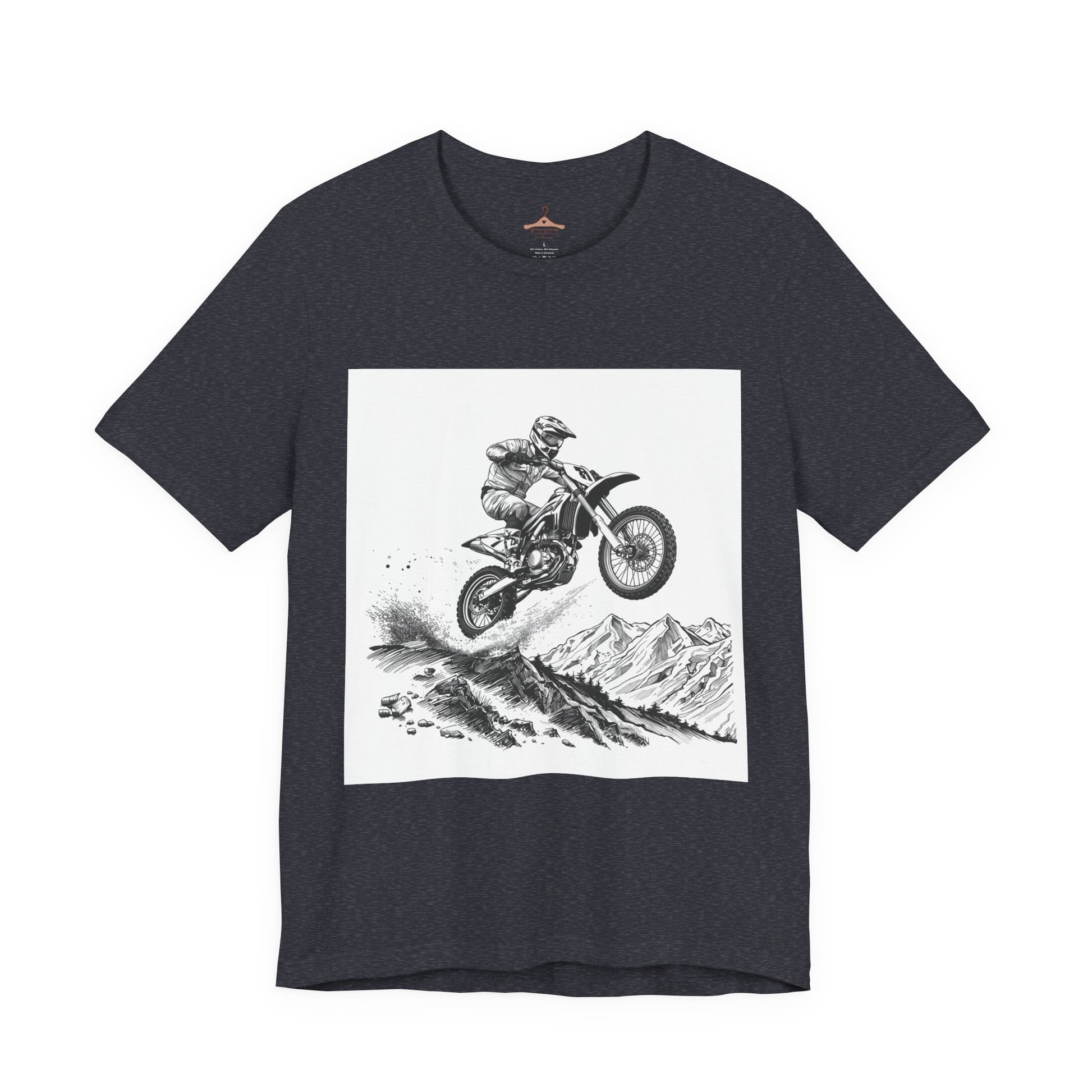 Motocross Jump Tee — Dirt Bike Rider Mountain Graphic T-Shirt