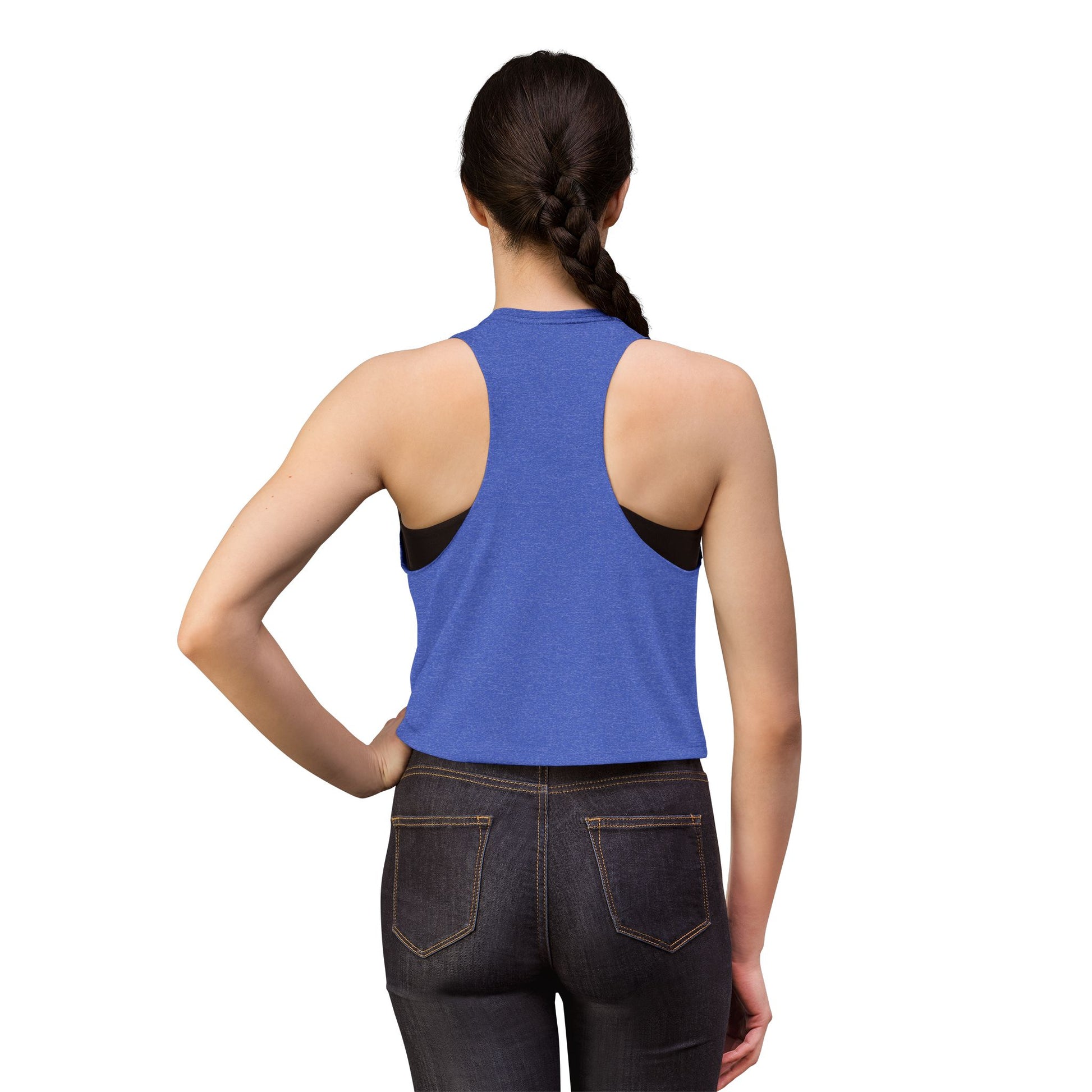 Crop Top — "Come to You Without Leaving" Heart & Umbrella Graphic