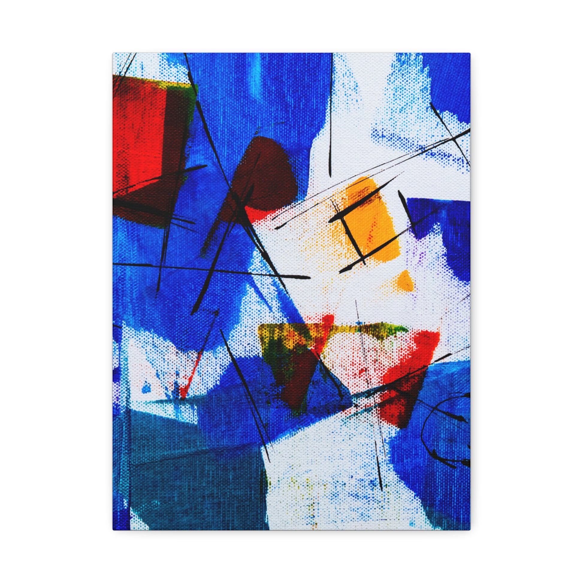 Vibrant Abstract Stretched Canvas Art