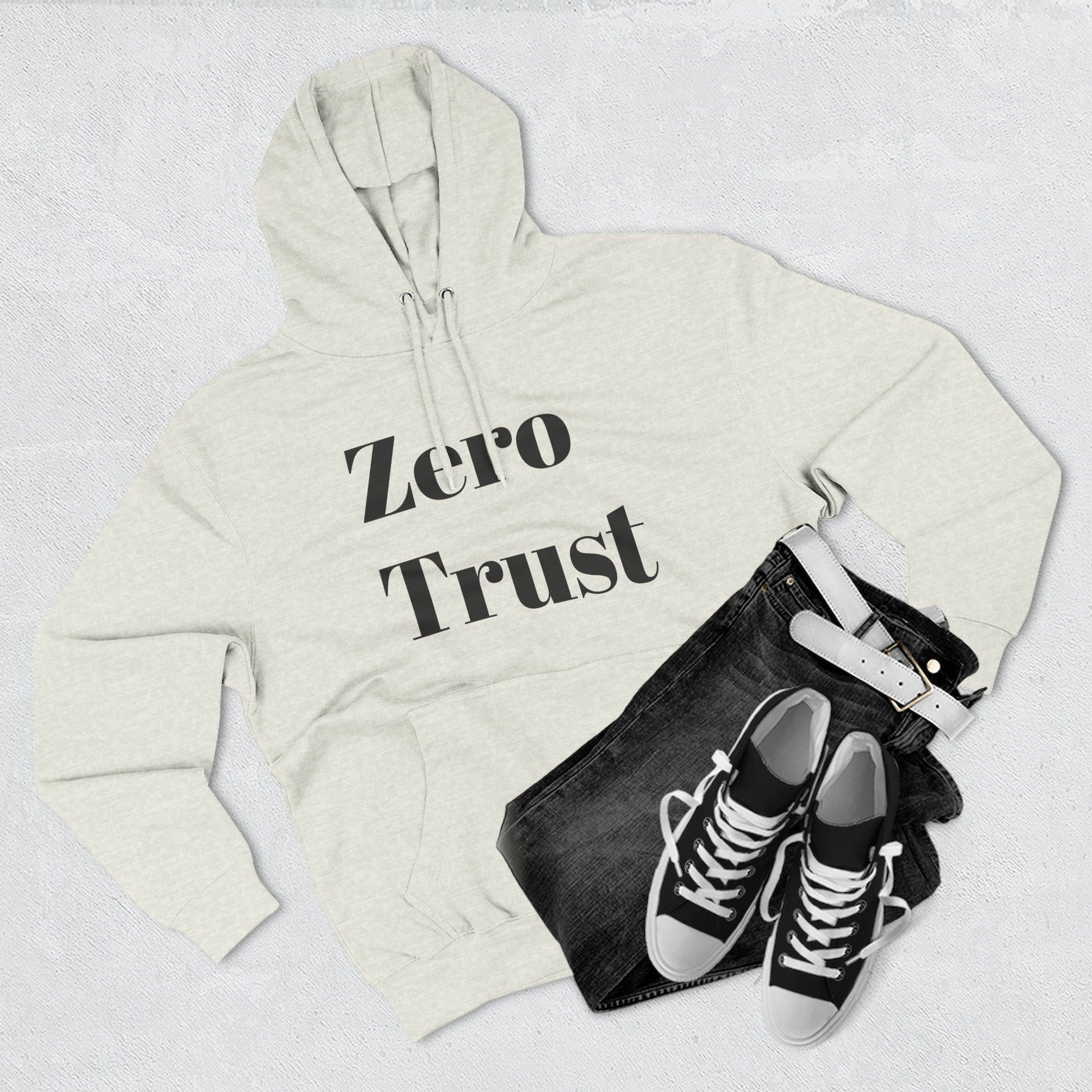 Urban Minimalist Fleece Hoodie - Zero Trust