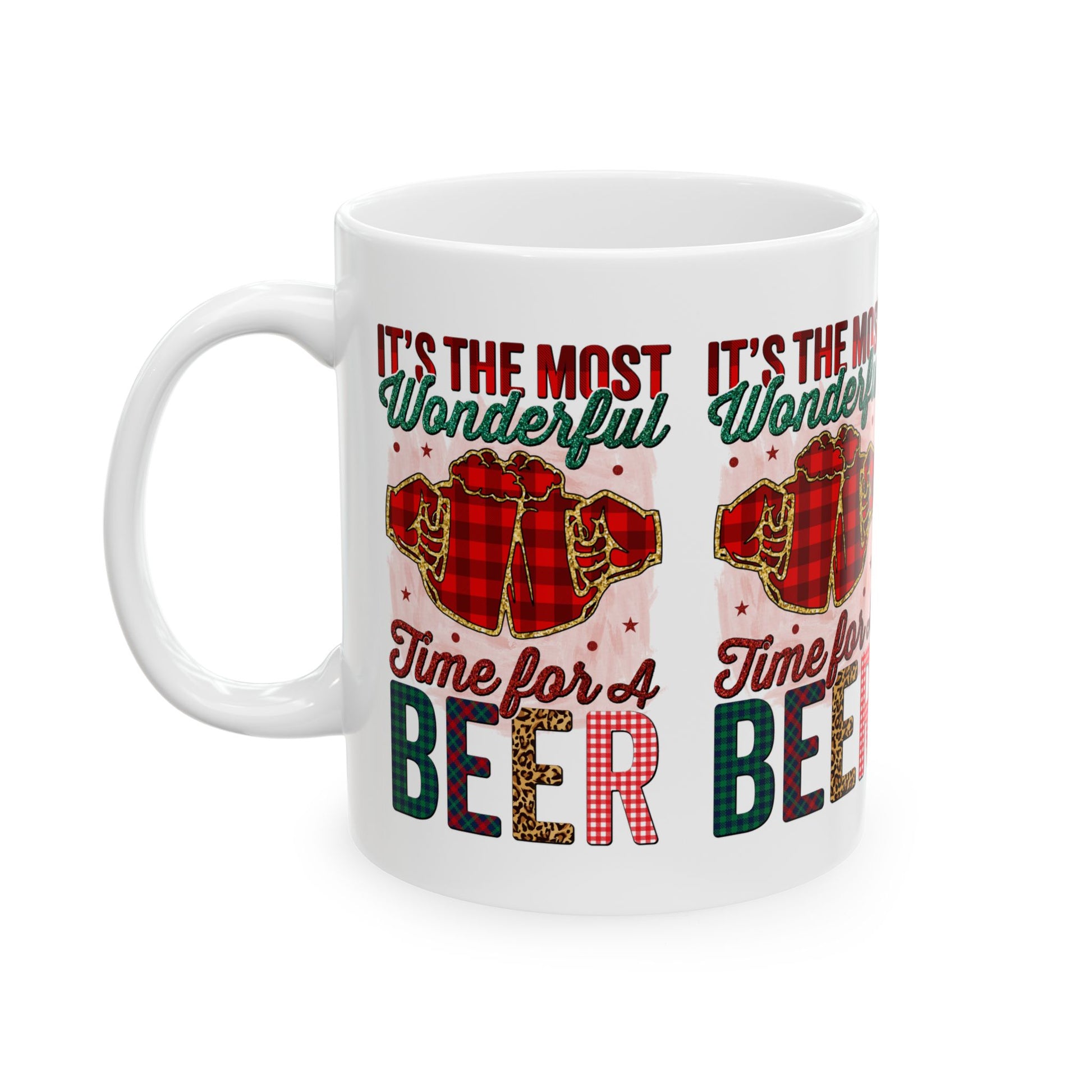 Festive Beer Time Ceramic Mug
