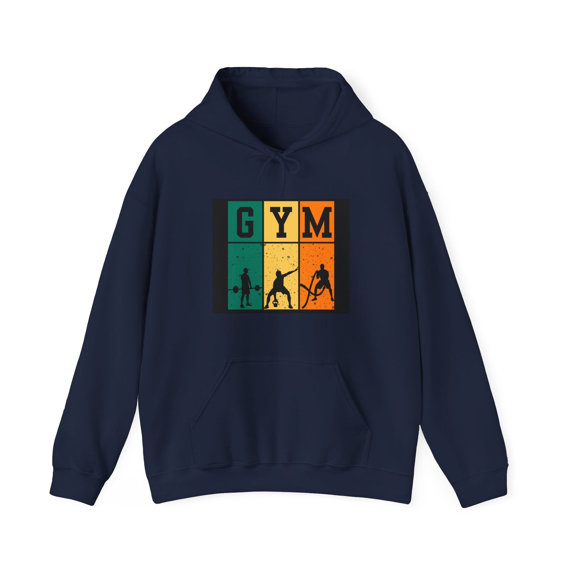 Gym Motivation Unisex Heavy Blend Hooded Sweatshirt, Workout Pullover, Fitness Gift