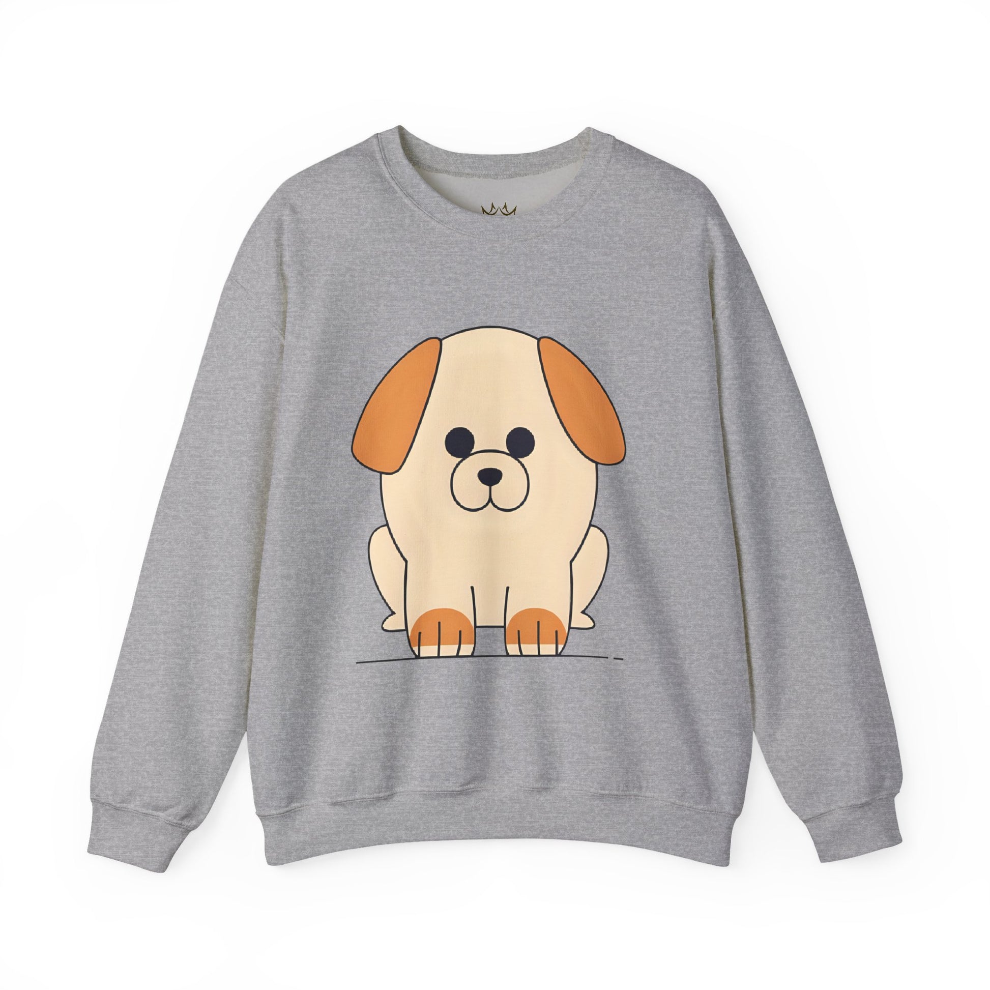 Cute Dog Illustration Crewneck Sweatshirt | Cozy, Casual Style for Dog Lovers