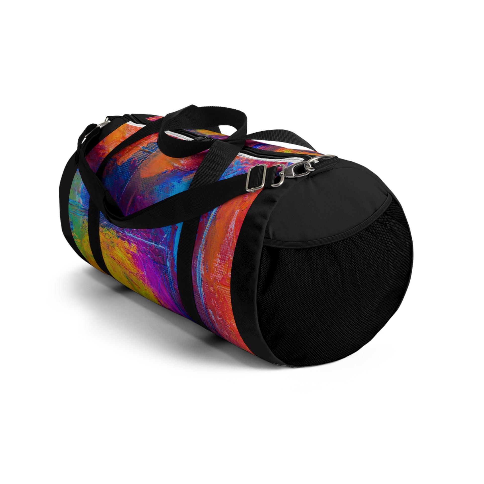 Vibrant Abstract Duffel Bag Colorful Artwork