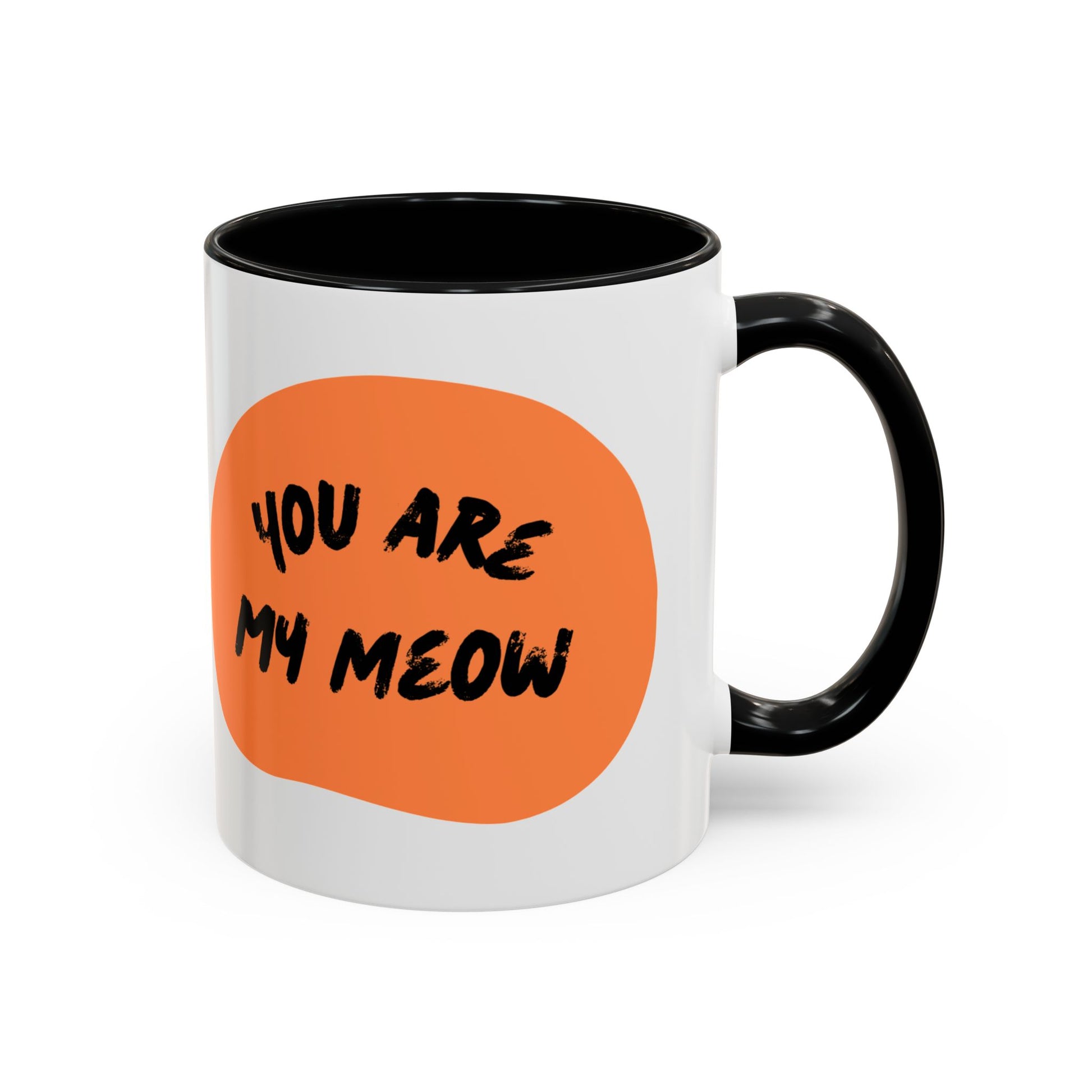 Whimsical Cat Lover Coffee Mug, You Are My Meow