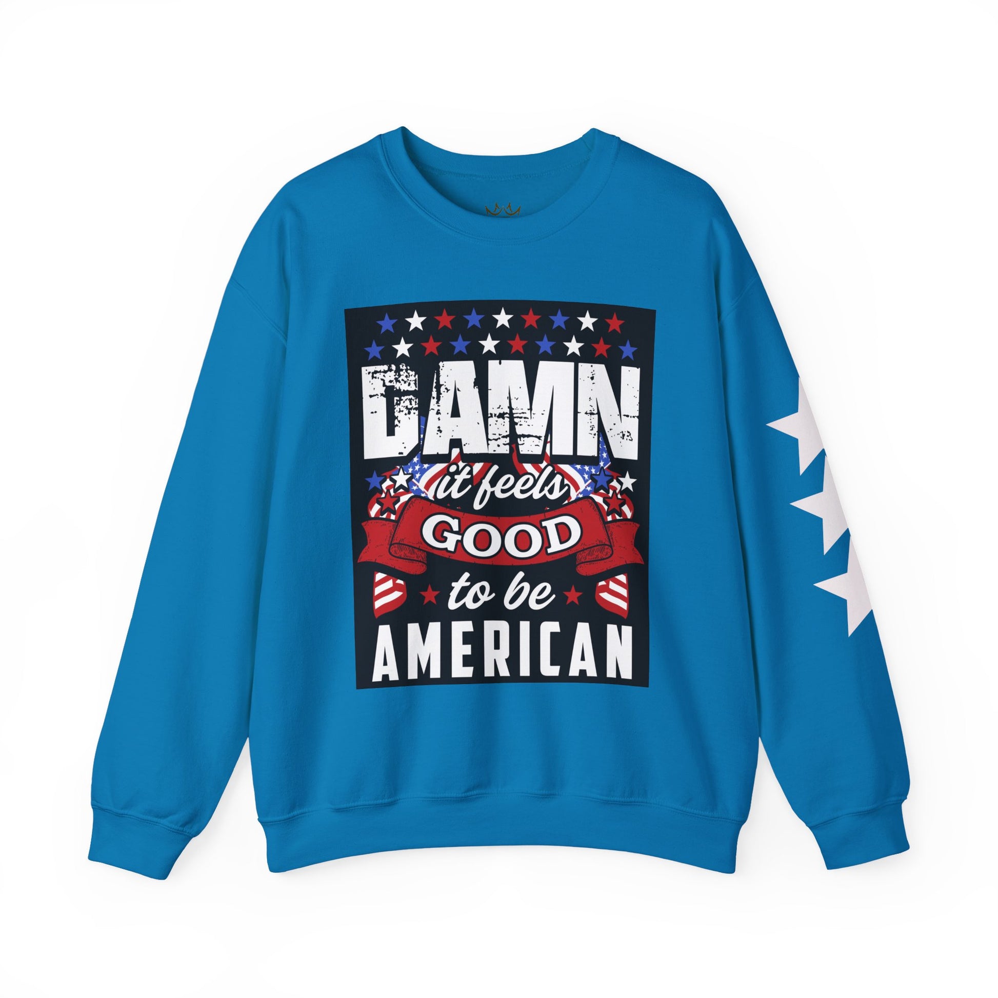 Damn It Feels Good to Be American Sweatshirt | , 4th of July Apparel, Casual Wear, Americana Fashion