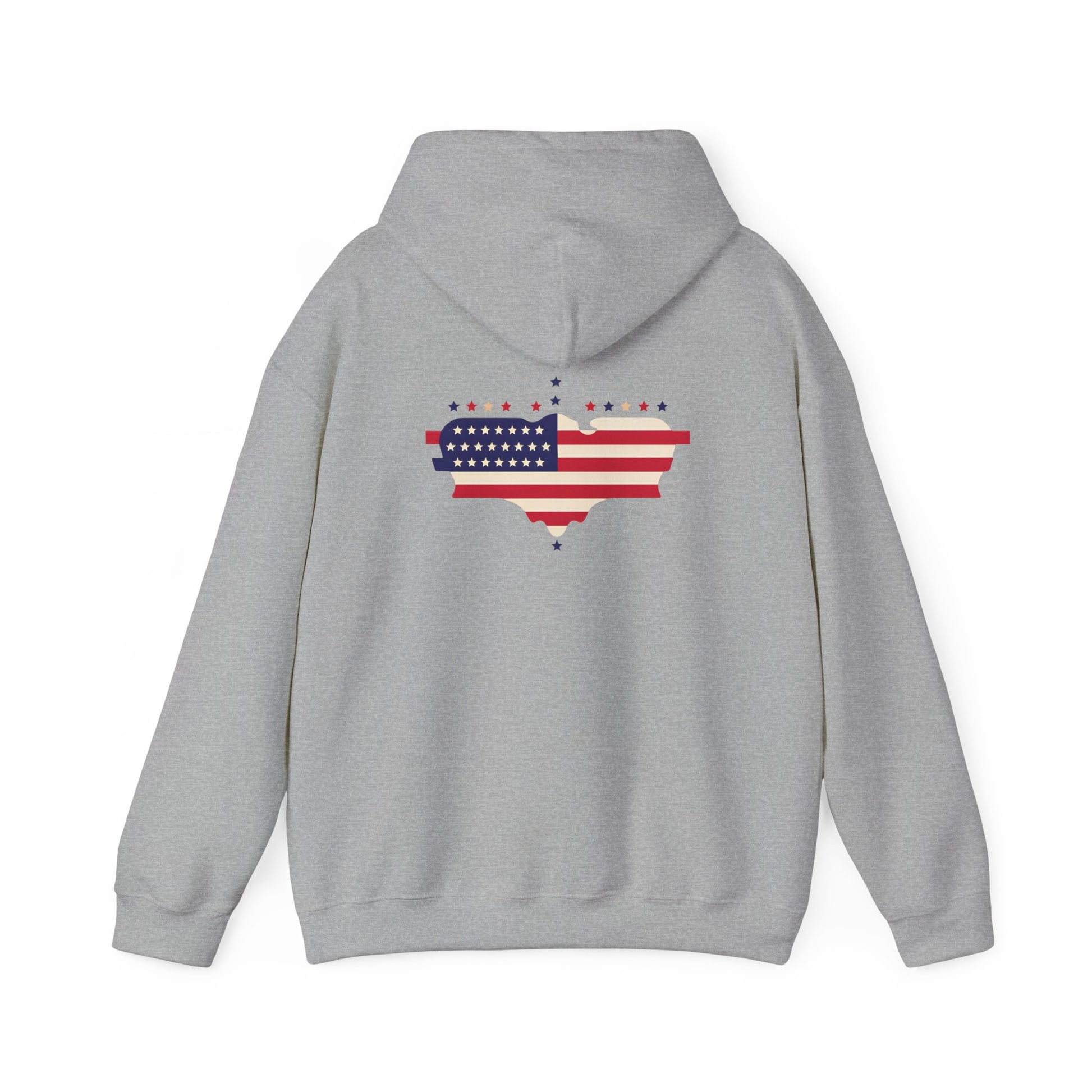 Patriotic Heart Hooded Sweatshirt